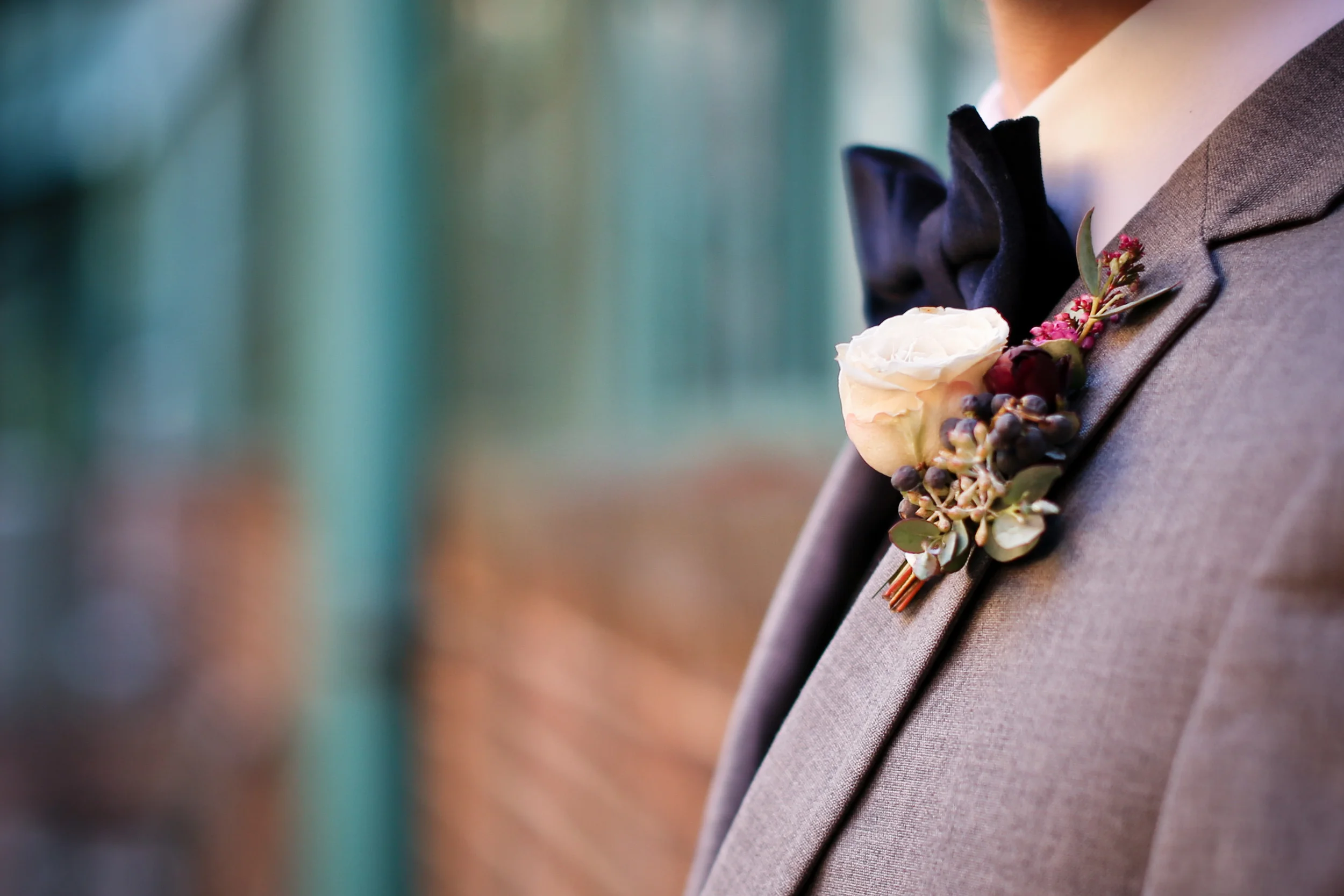 Organic Boutonniere // Nashville Floral Design