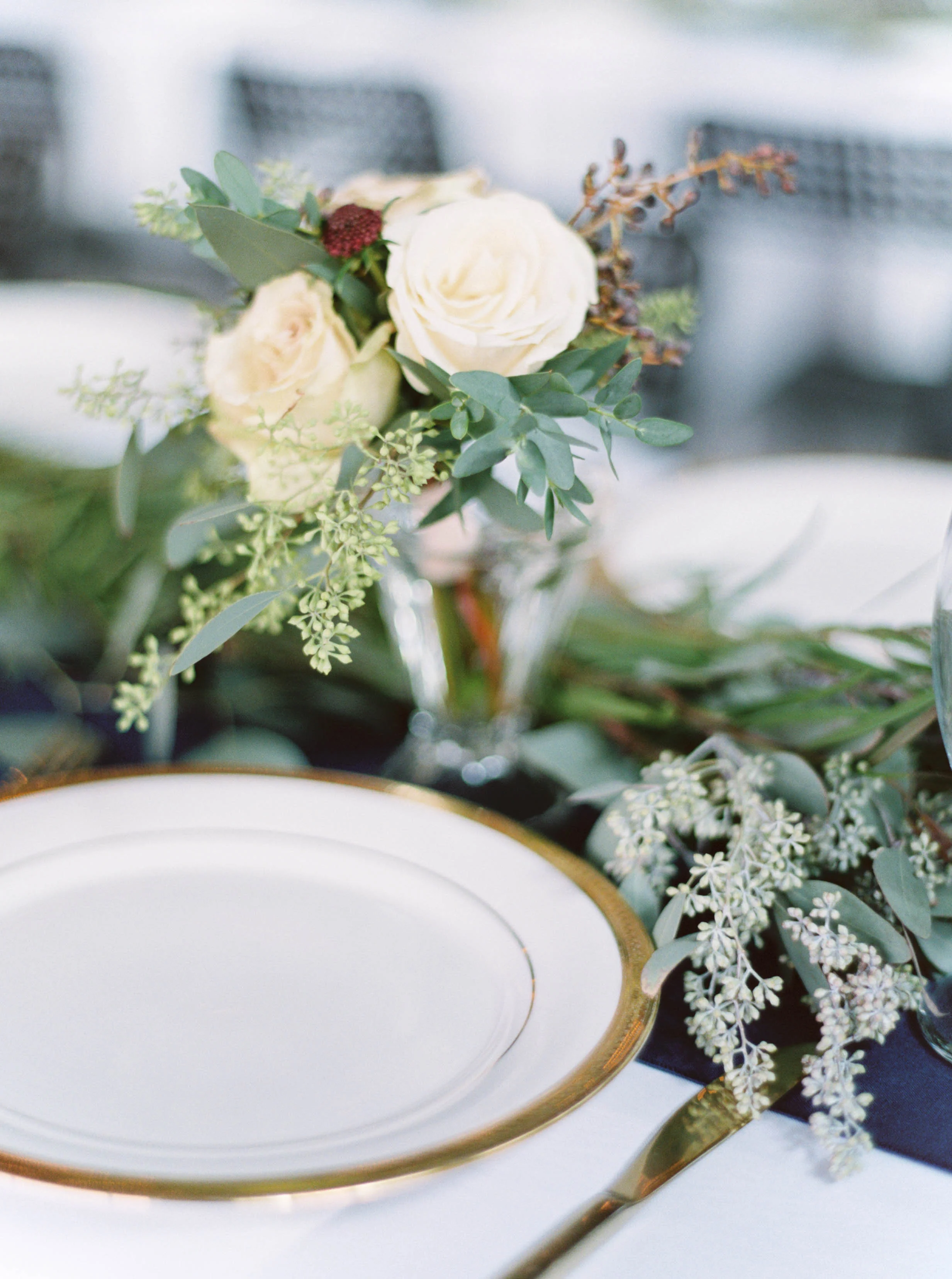 Nosegays for every female guest double as centerpieces // Destination Wedding Florist