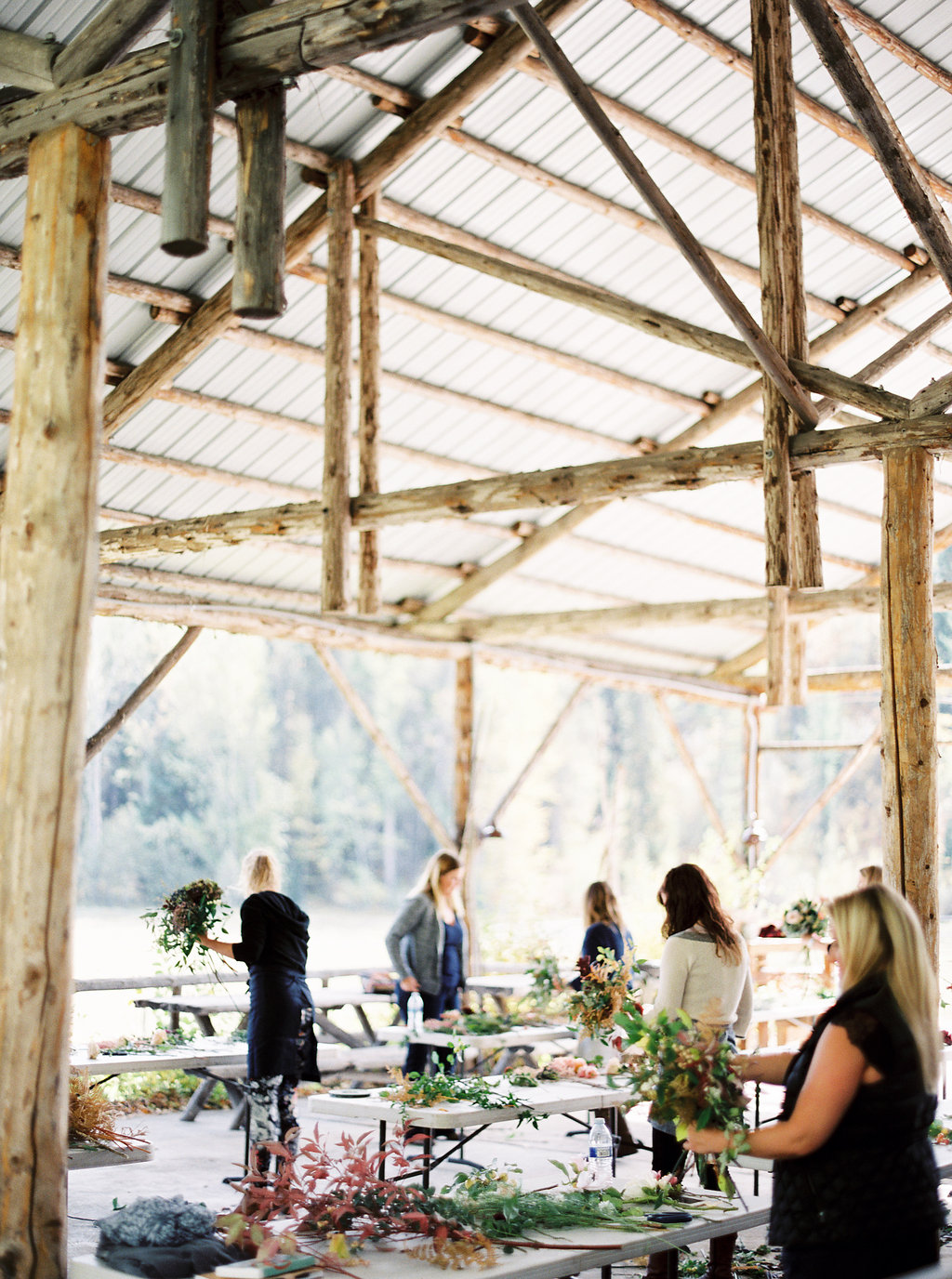 Outdoor Barn for hands on floral work