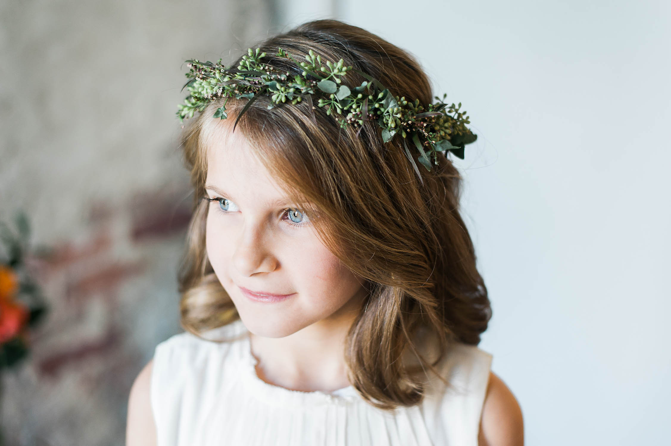 Flower Girl Greenery Crown // Destination Wedding Florist