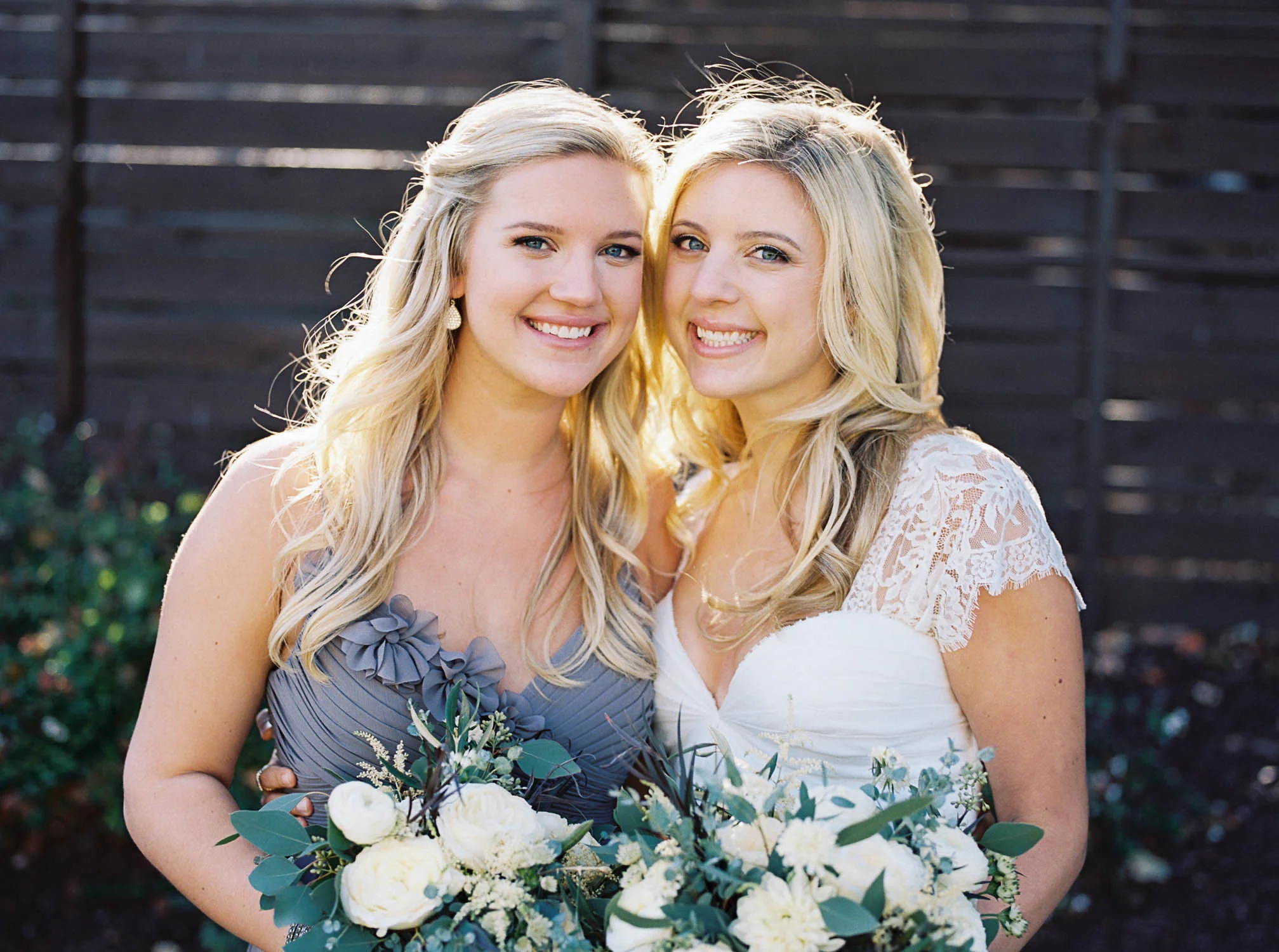 Lush, organic, all white wedding floral design