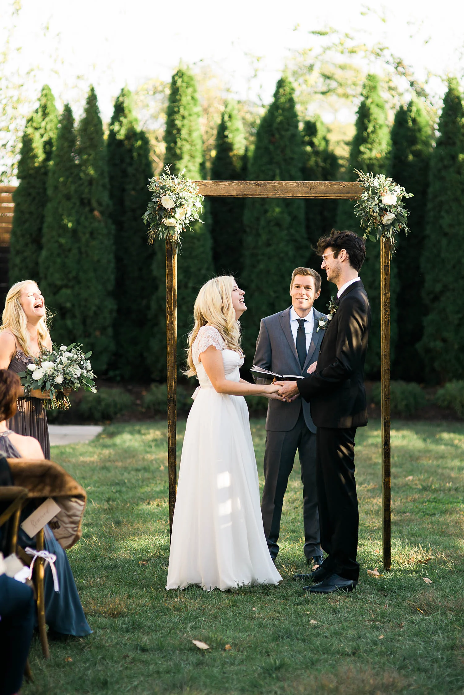 Wooden Chuppah Frame // Destination Wedding Florist