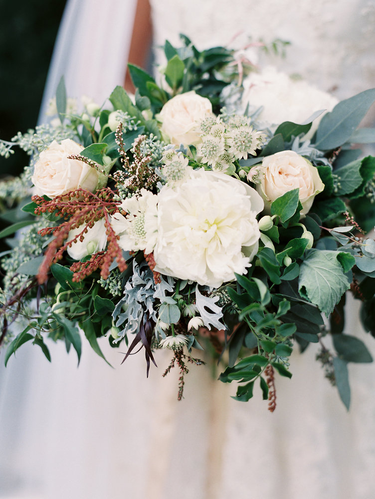 Loose, untamed bridal bouquet // Nashville Upscale Wedding Floral Design