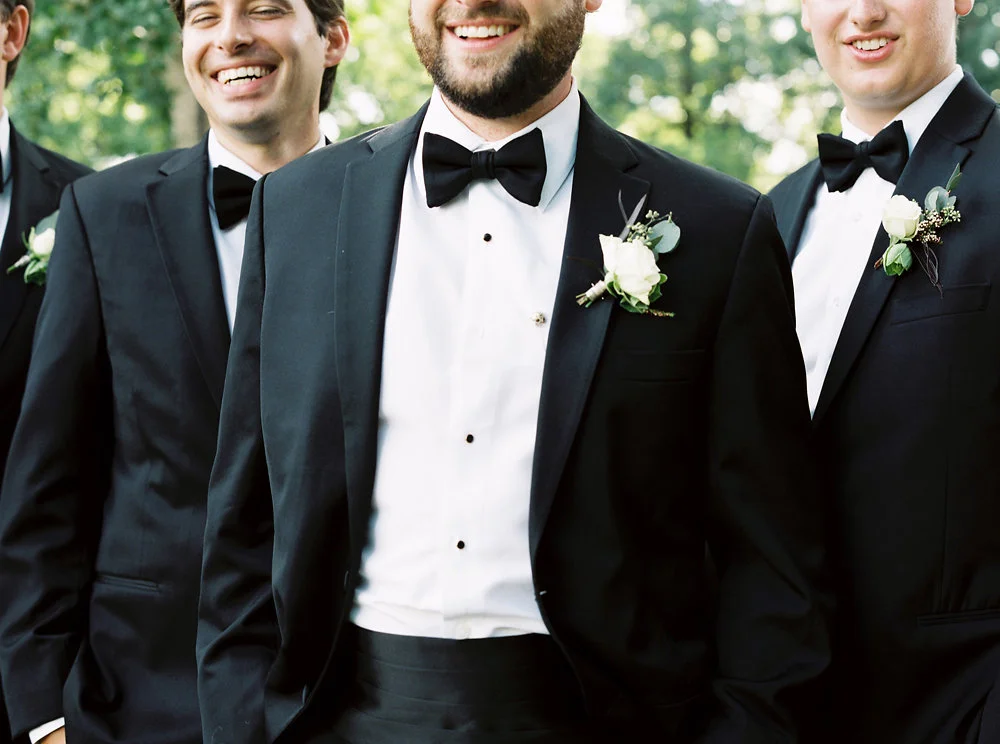 Cream and greenery boutonnieres // Nashville Upscale Wedding Floral Design