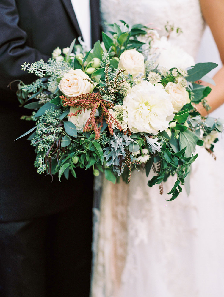 Loose, untamed bridal bouquet // Nashville Upscale Wedding Floral Design