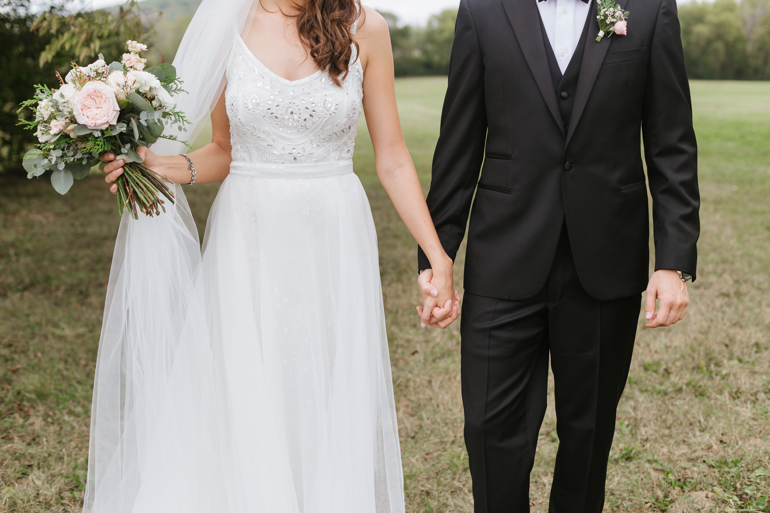 Bride and Groom // Nashville Wedding Florist