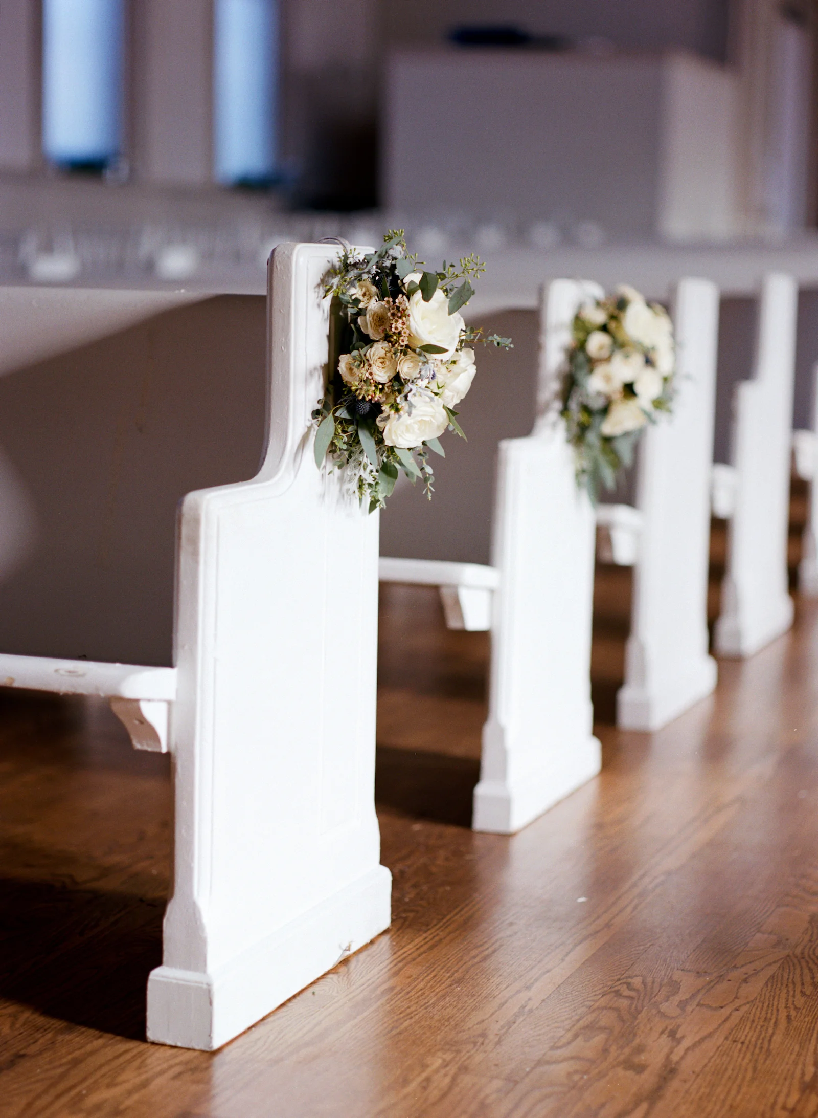 Pew Markers // White Chapel // Nashville Floral Design