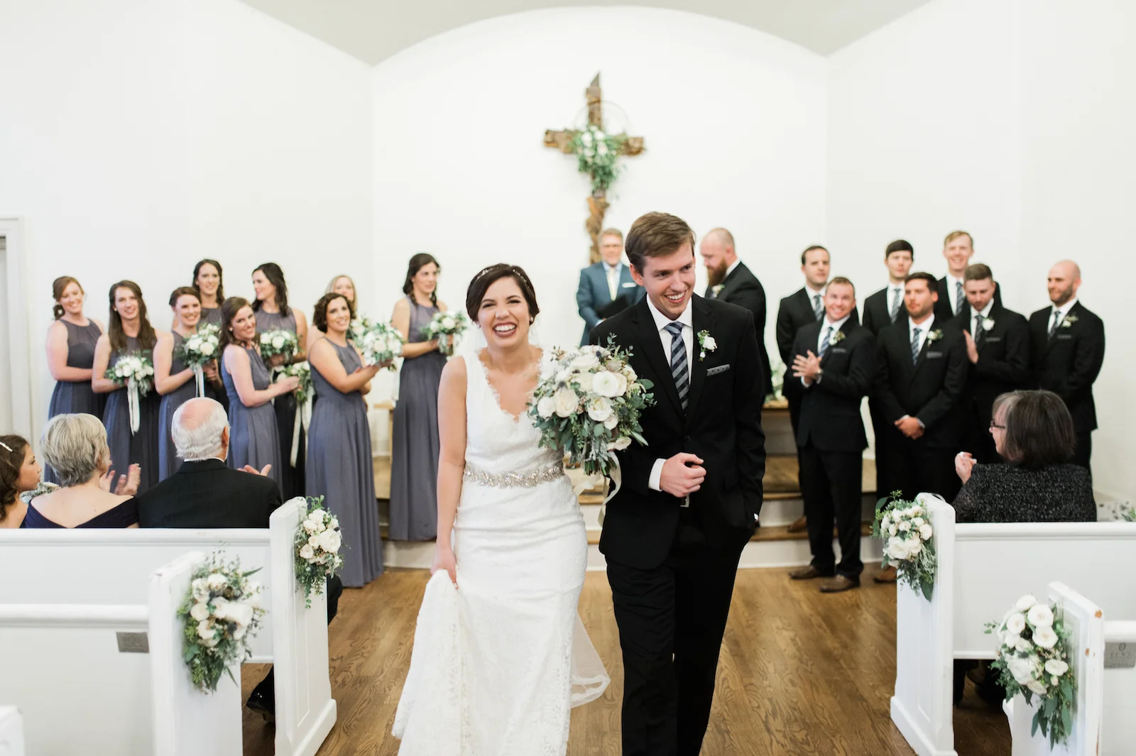 White Winter Wedding // Nashville Florist