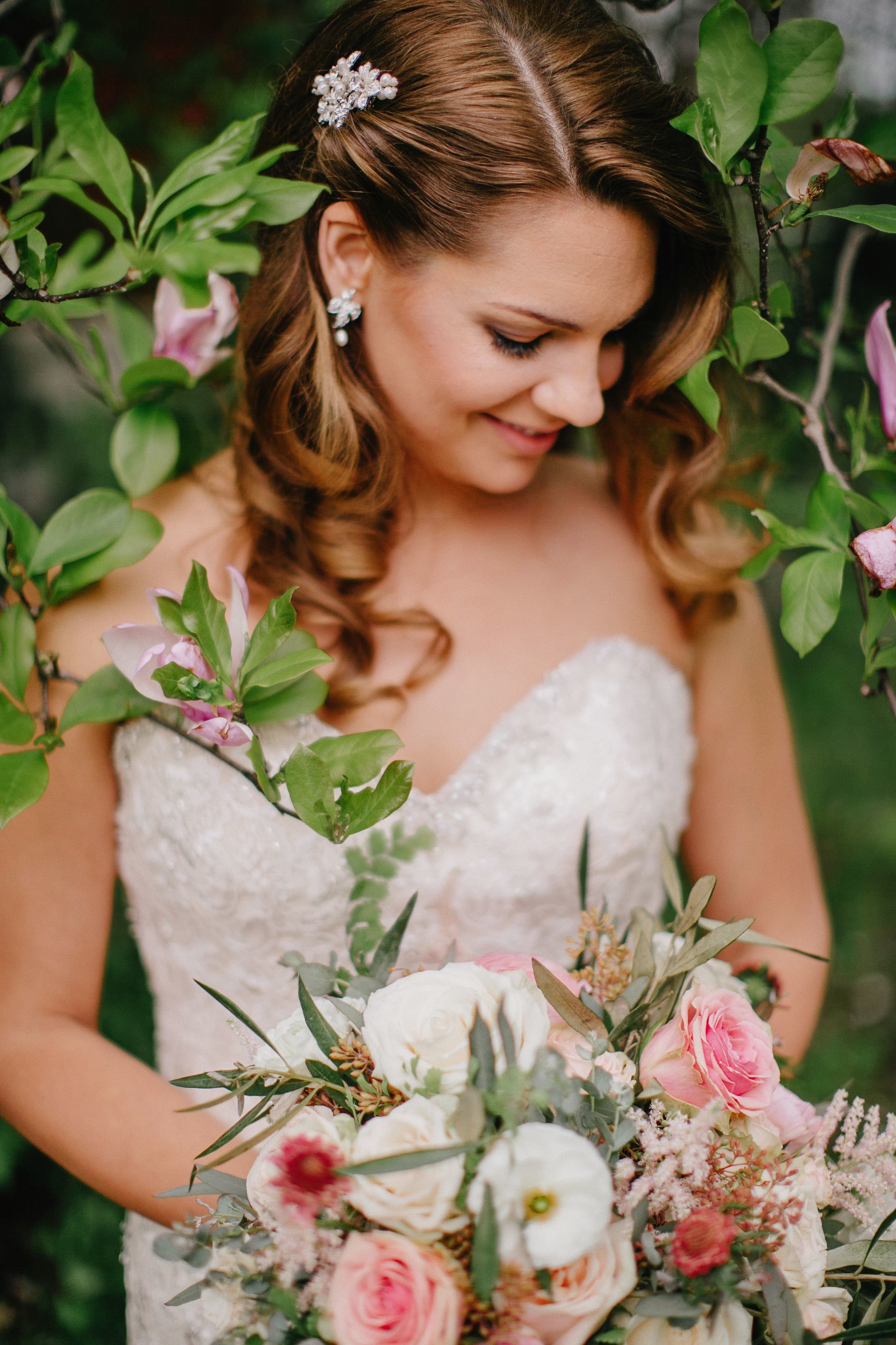Soft pink bridal bouquet // Nashville Wedding Flowers