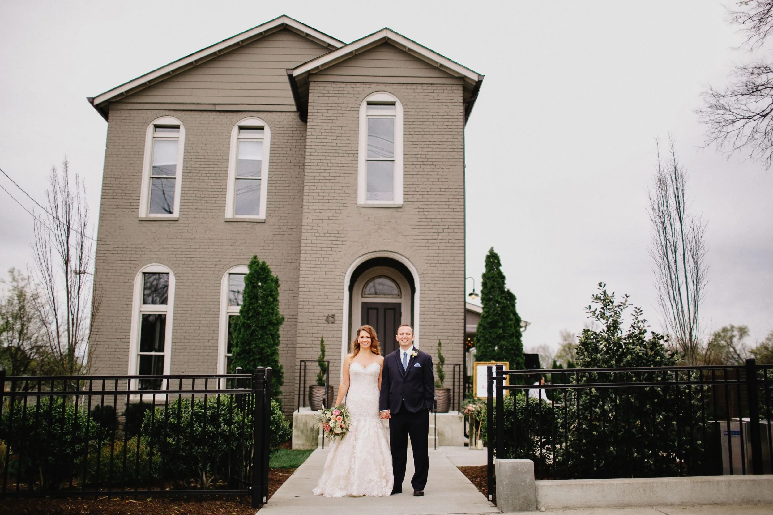 Bride and Groom at the Cordelle, Nashville, TN // Wedding Floral Design