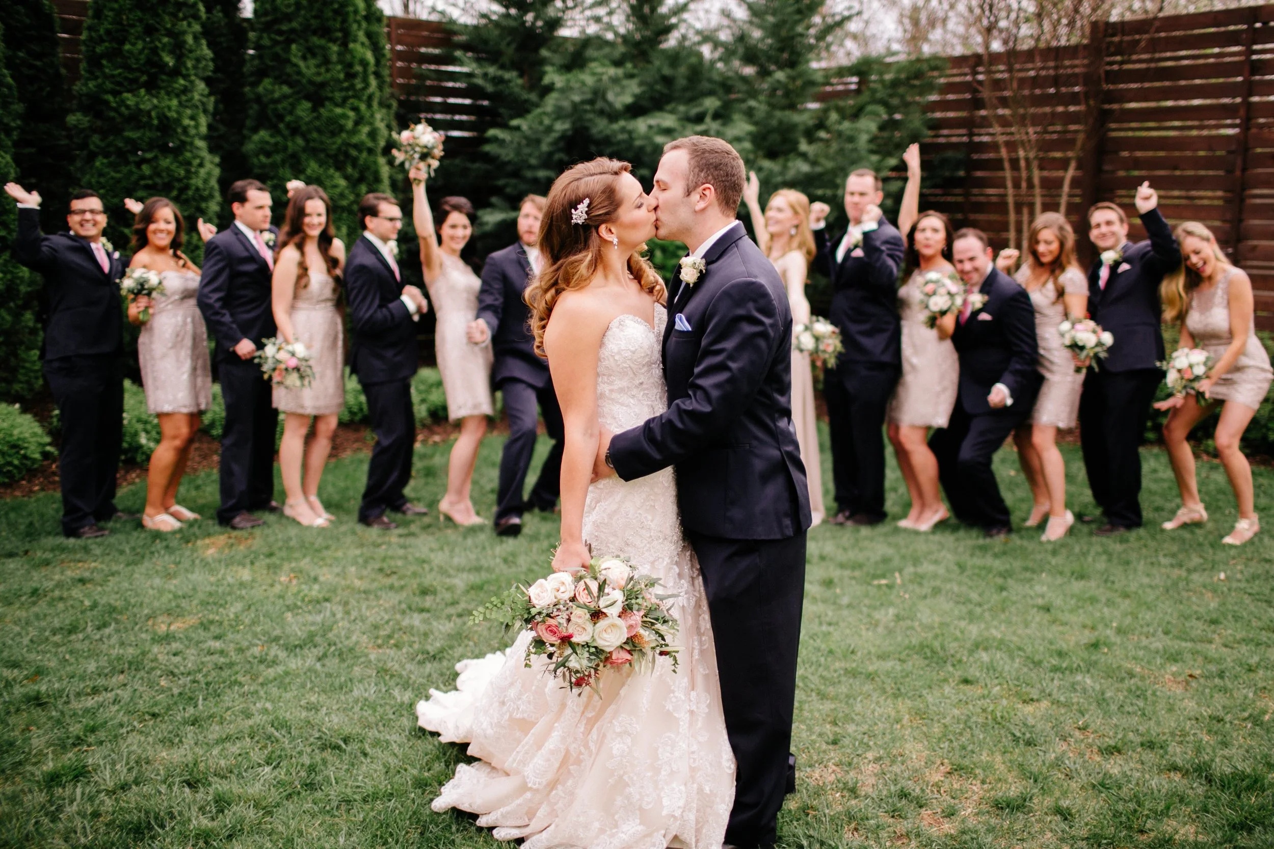 Nashville Wedding Florist // Blush and cream color scheme