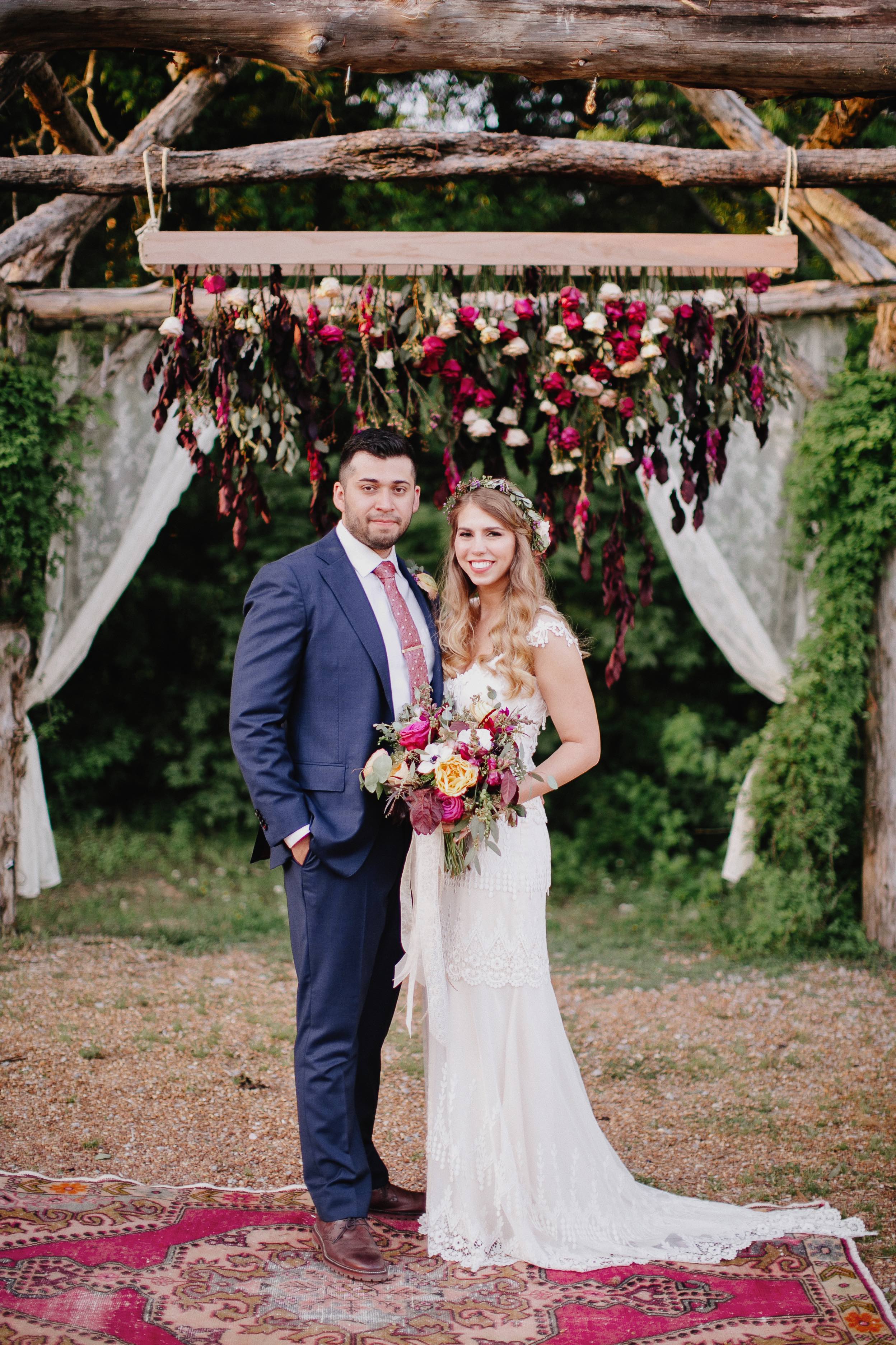 Rustic, bohemian wedding in the Tennessee countryside // Nashville Floral Design