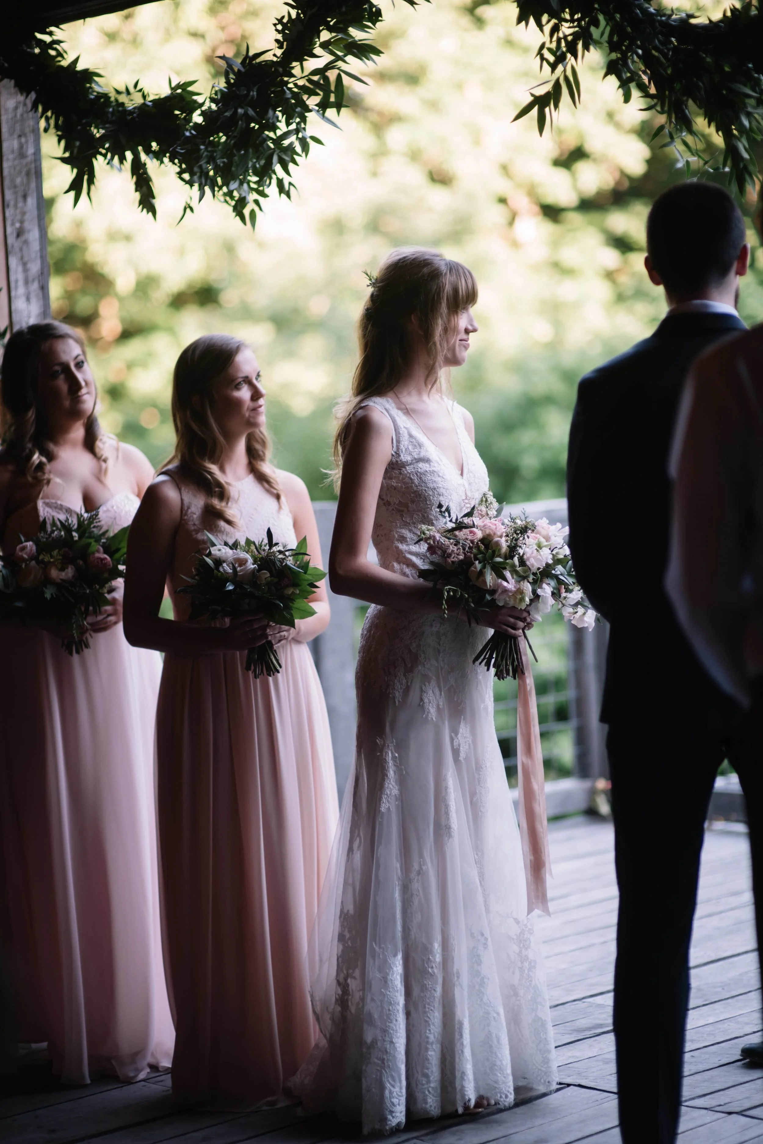 Barn Wedding Ceremony // Destination Wedding Flowers