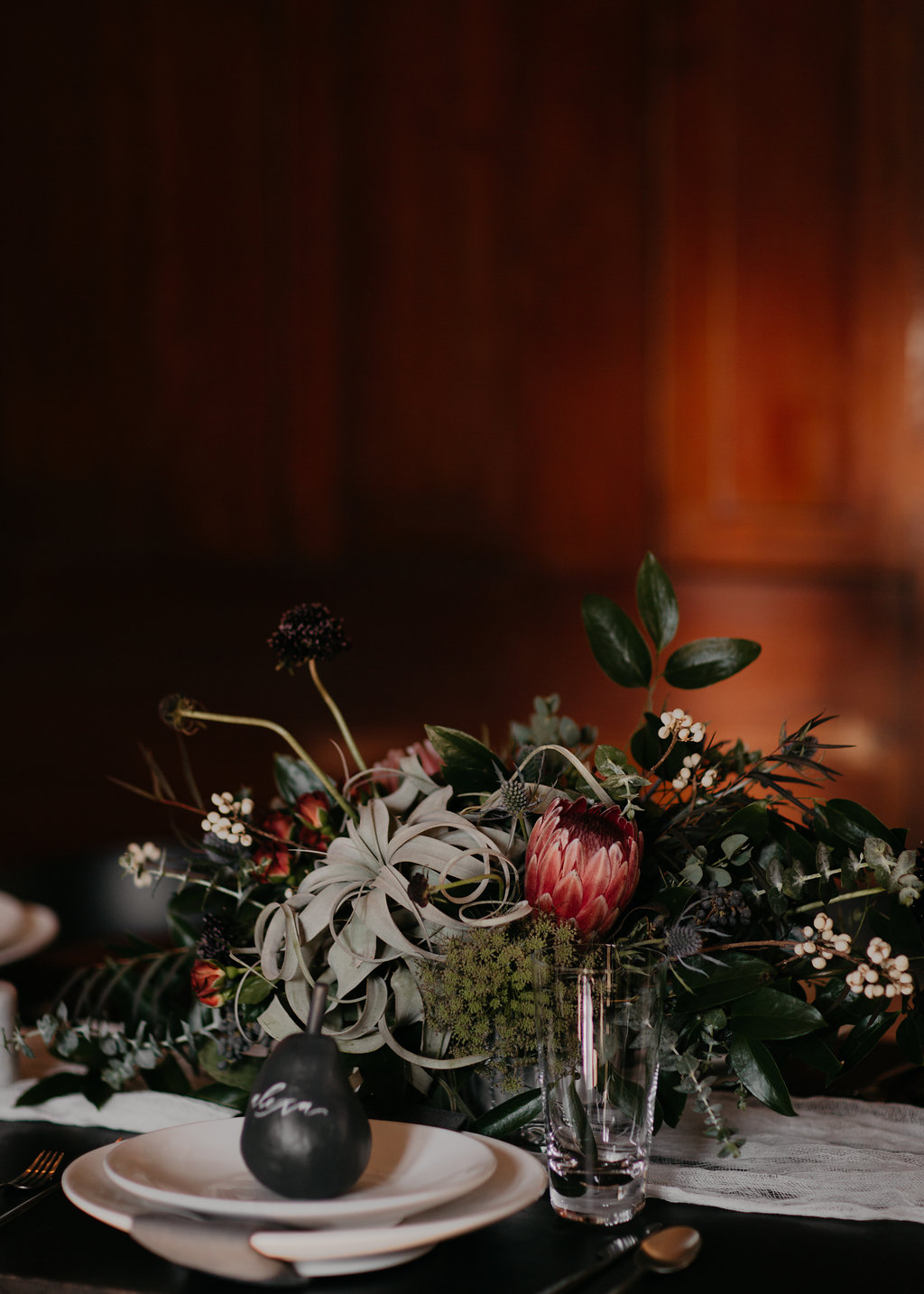 Wintry Wedding Inspiration--lush floral arrangement // Nashville Florist