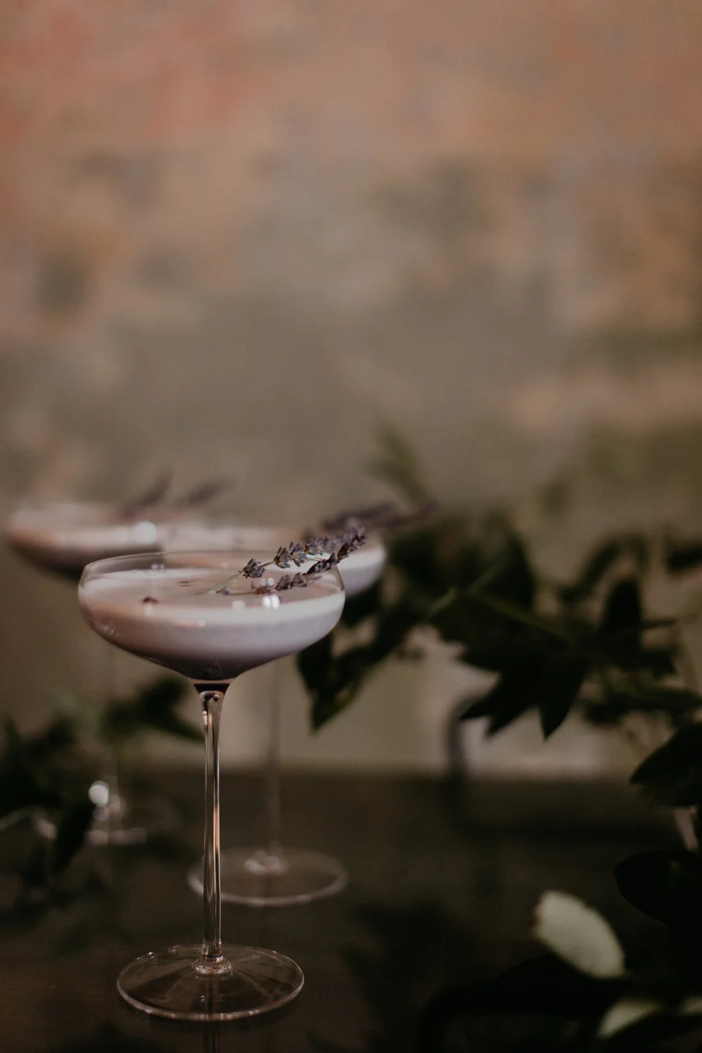 Wintry Wedding Inspiration--natural greenery garland for bar cart // Nashville Florist