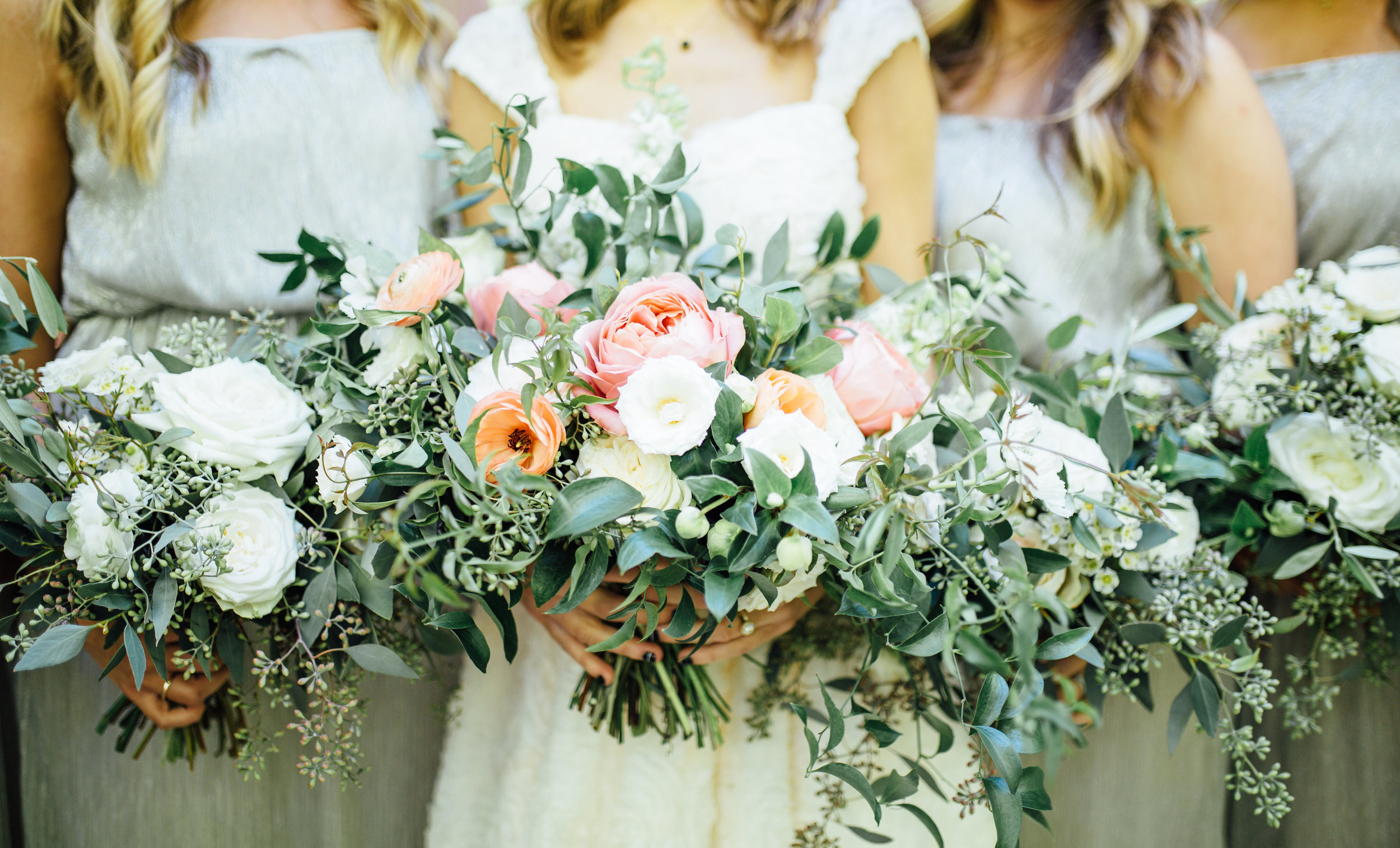 Lush, natural wedding floral design // Southern Florist