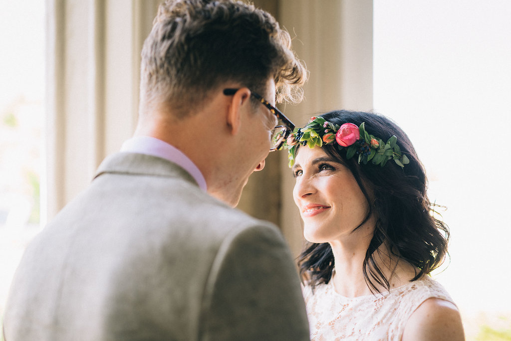Brightly Colored Flower Crown // Nashville Wedding Florist