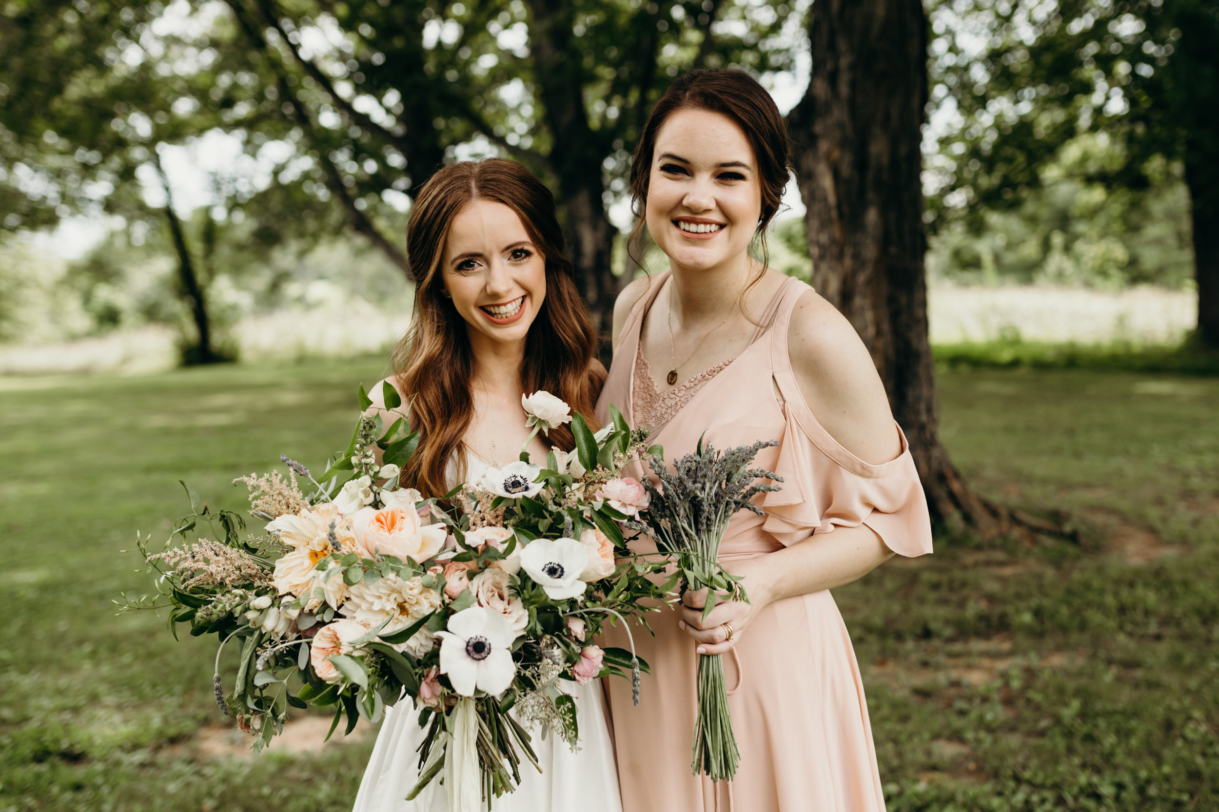 Lavender bridesmaid bouquets // Nashville Wedding Floral Design