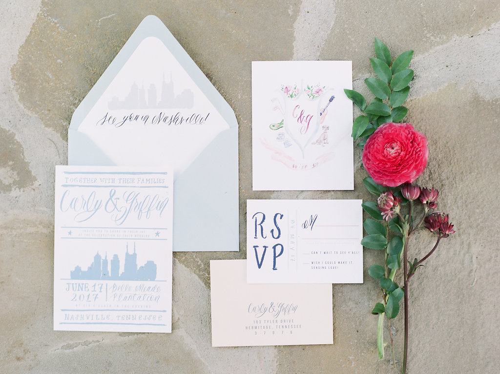Invitation Suite // Nashville Wedding Florist