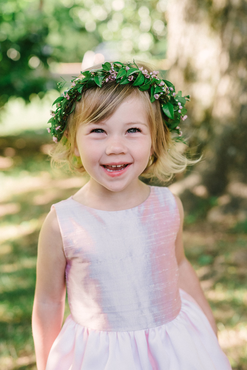 Dainty flower girl crown // Nashville Wedding Florist