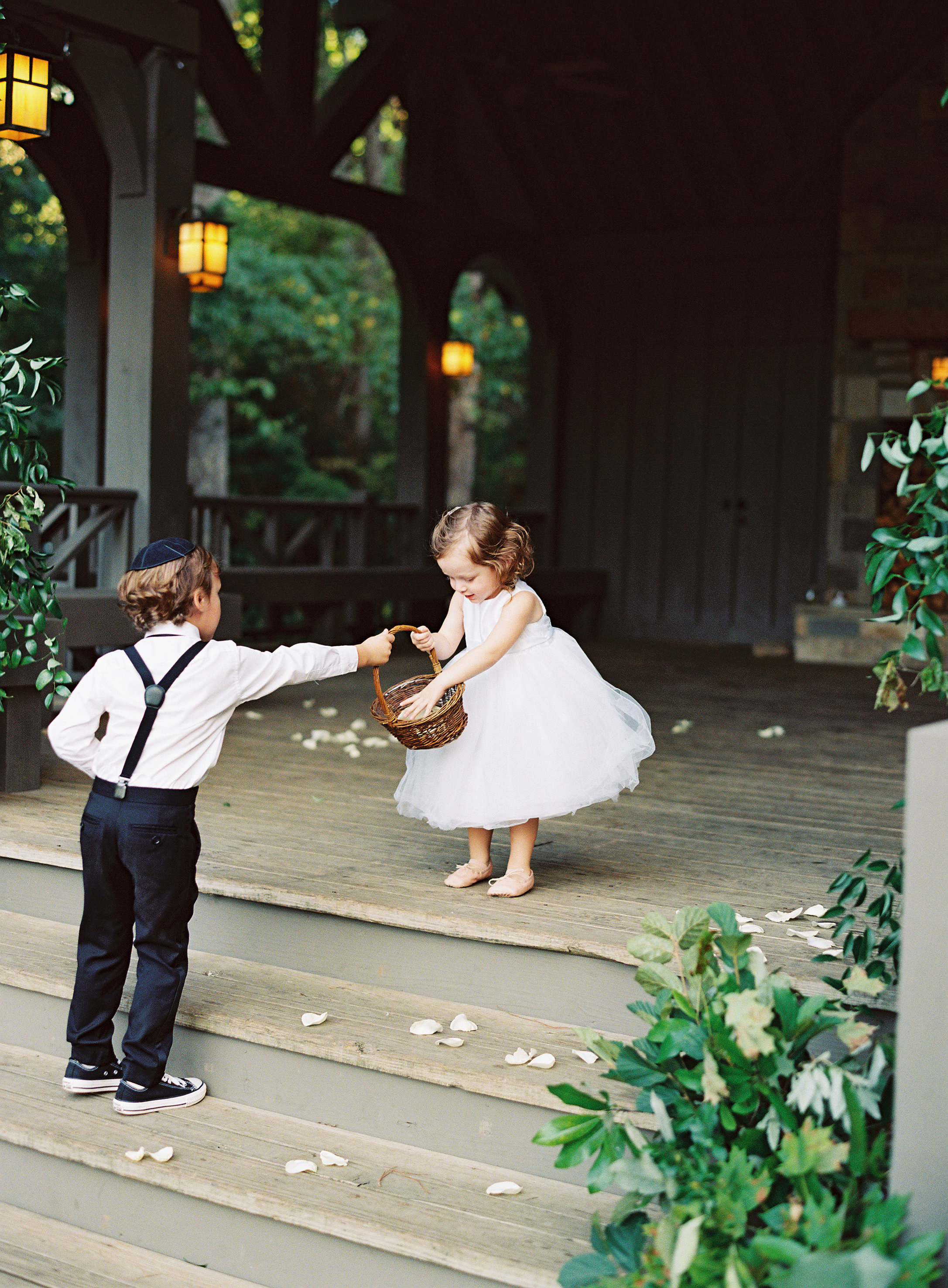 Flower girl petals // Blackberry Farm Wedding Floral Design