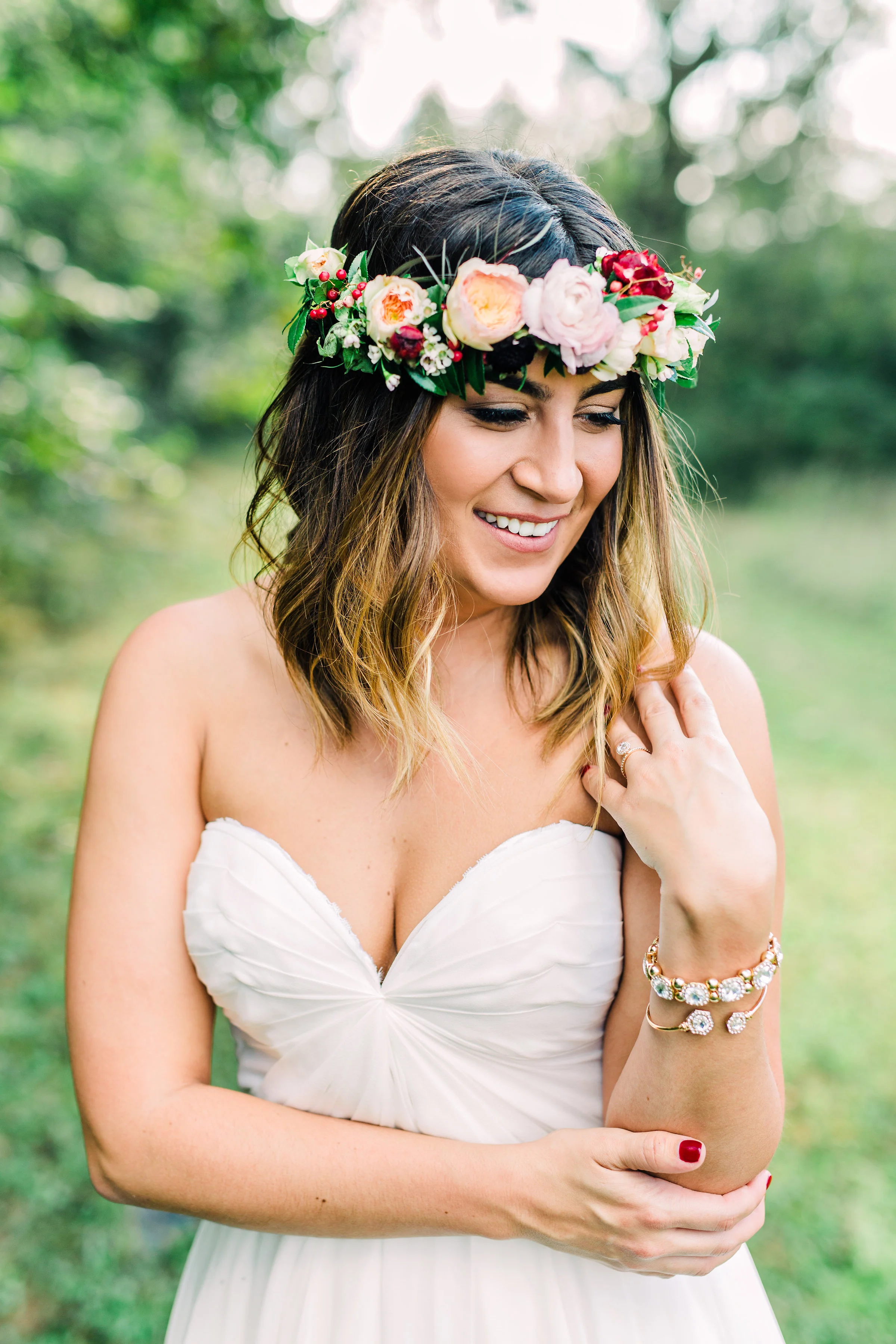 Boho bride's flower crown // Southeastern Wedding Florist