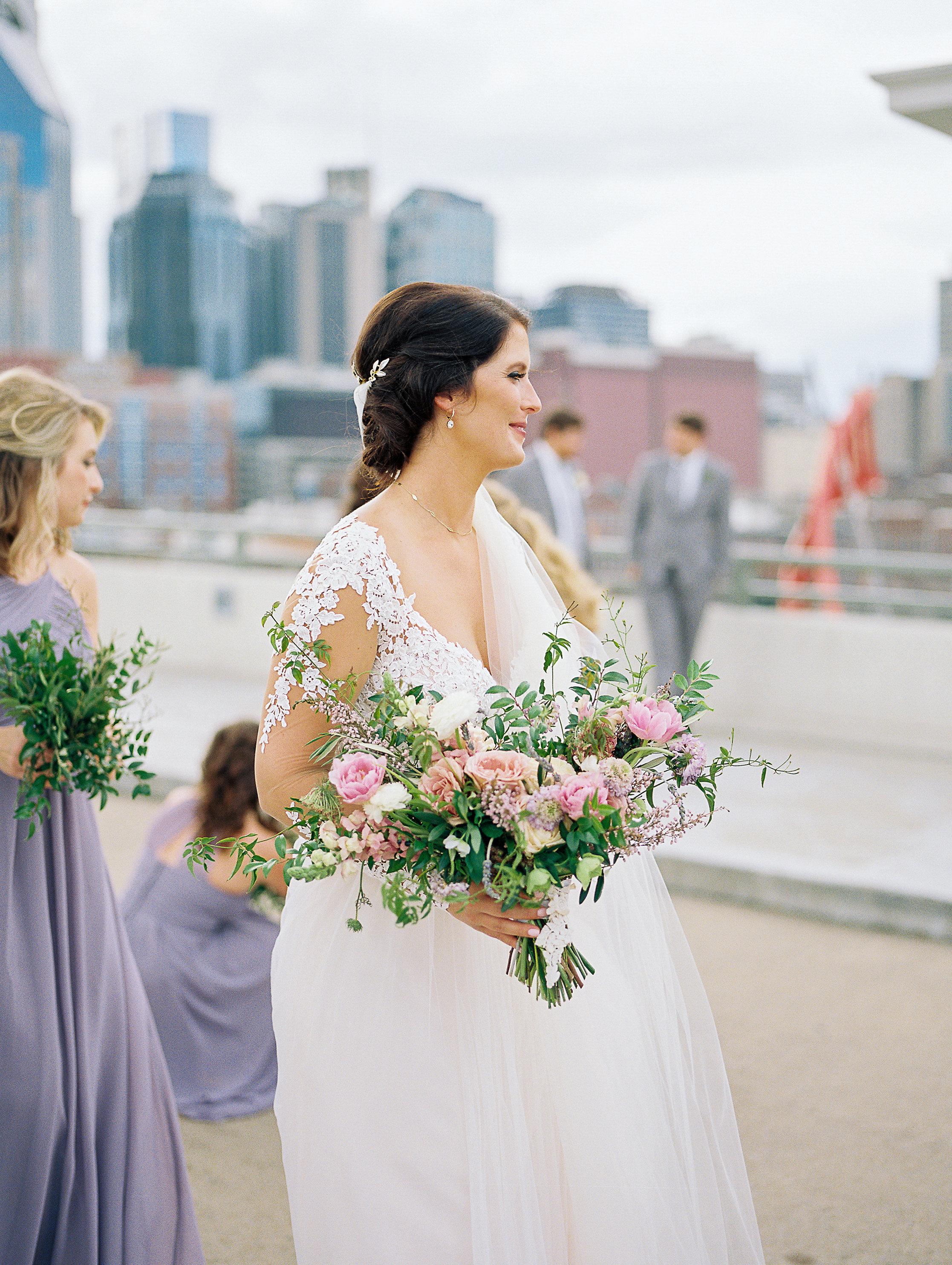 Downtown Nashville Wedding Floral Design at Cannery One