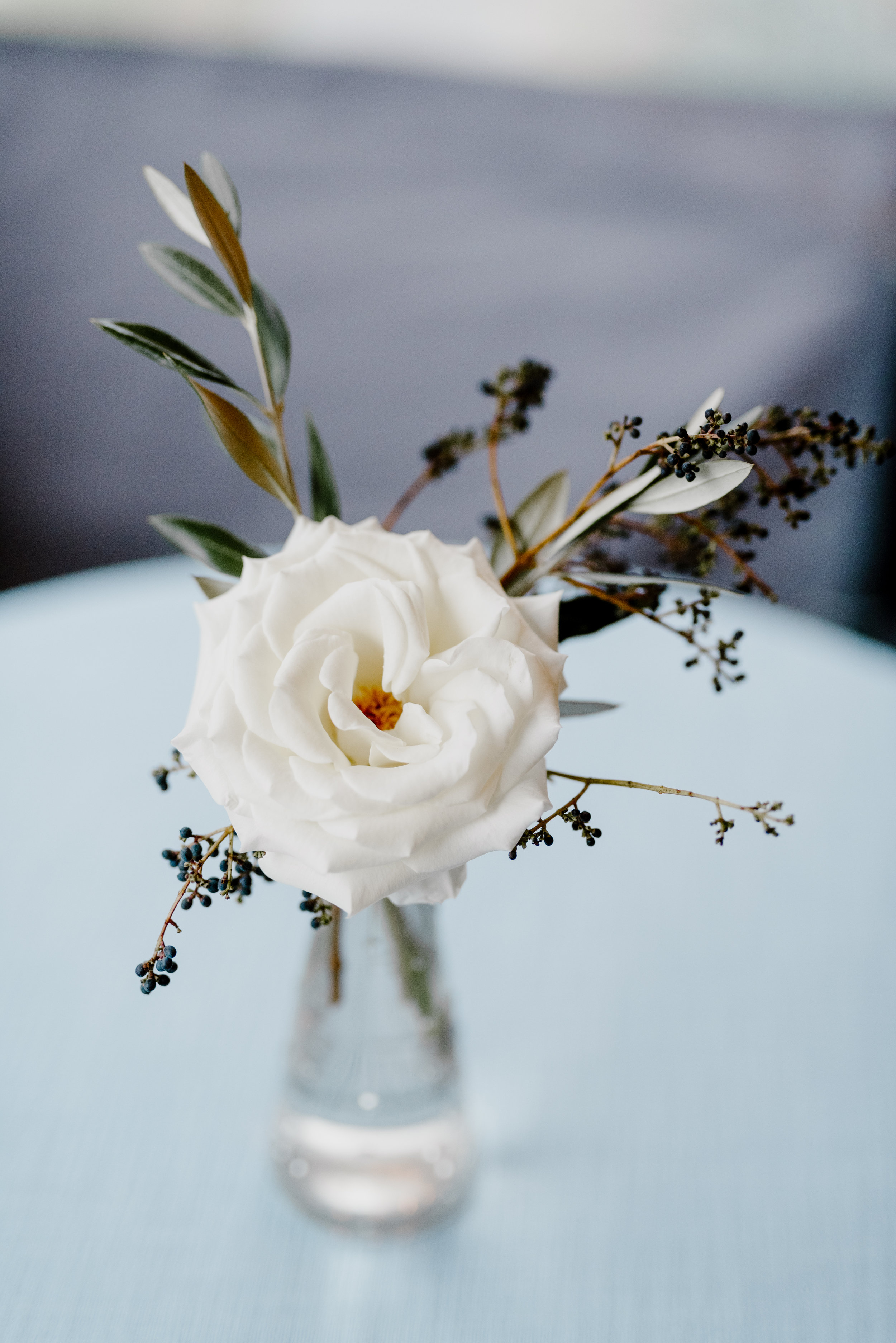 Simply autumnal bud vase // Southeastern Wedding Florist