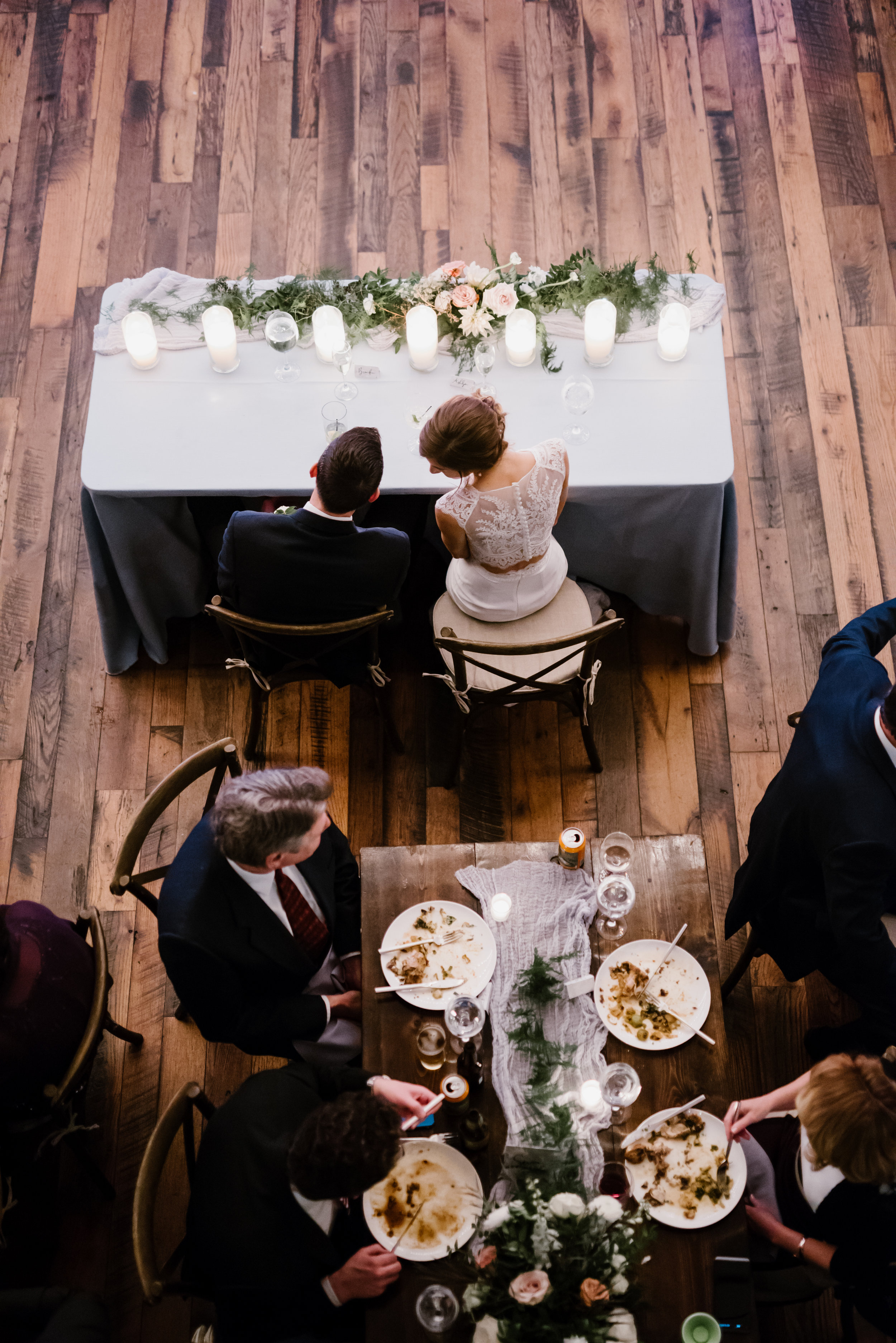 Sweetheart table floral garland // Nashville Wedding Floral Design