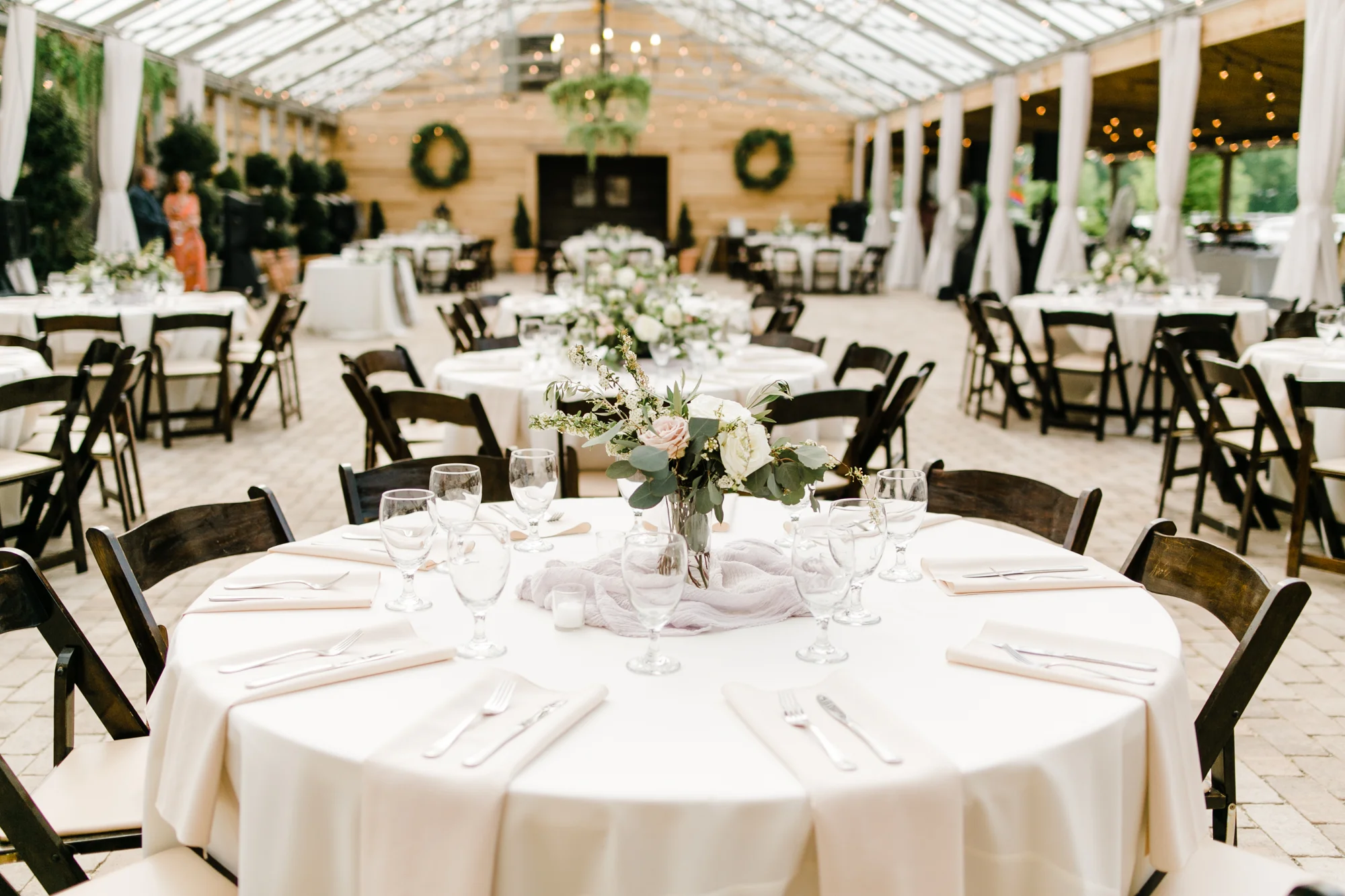 Greenhouse wedding reception // Nashville Wedding Florist