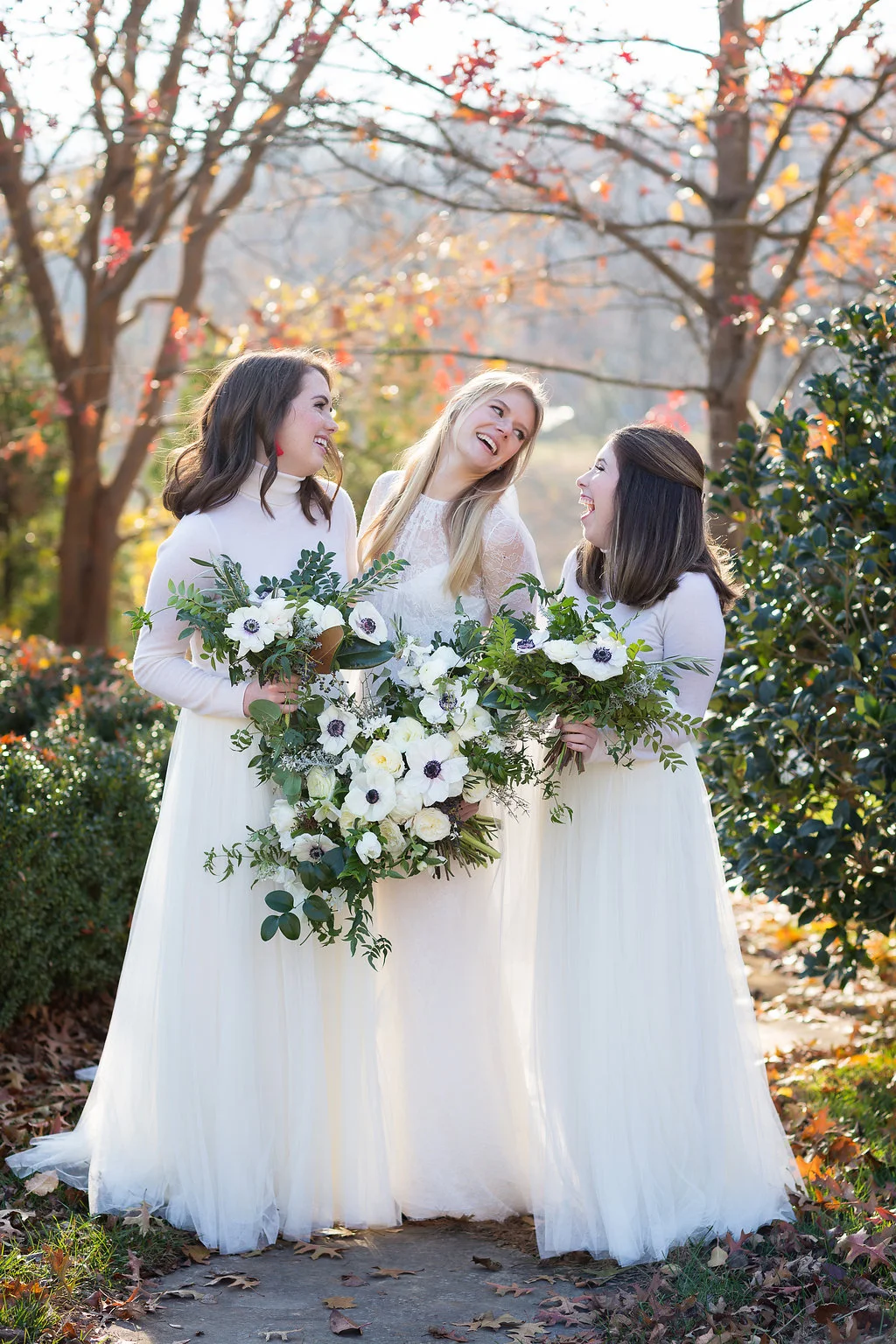 Winter Wedding at Blackberry Farm with all white and greenery florals // Southern Floral Design