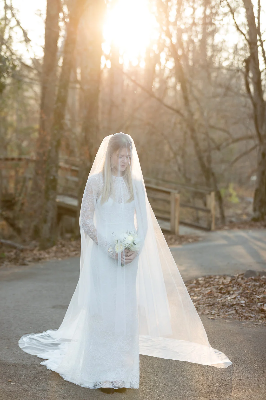 December Wedding at Blackberry Farm with all white and greenery florals // Wedding Ceremony at Yallerhammer Pavillion // Tennessee Florist // Rosemary & Finch Floral Design