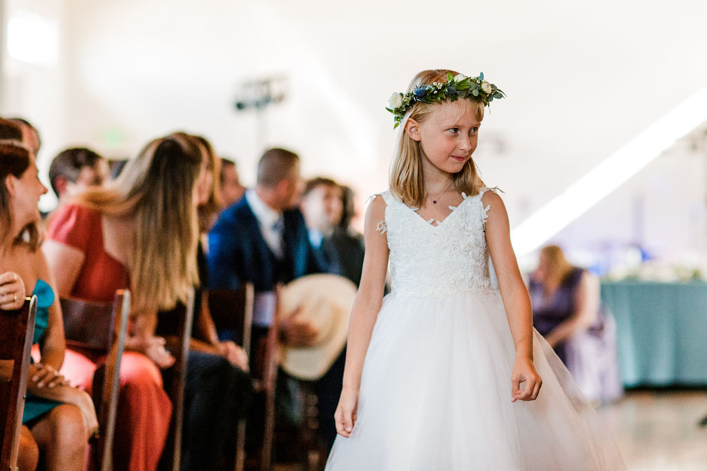 Dainty flower girl crown // Nashville Wedding Floral Designer
