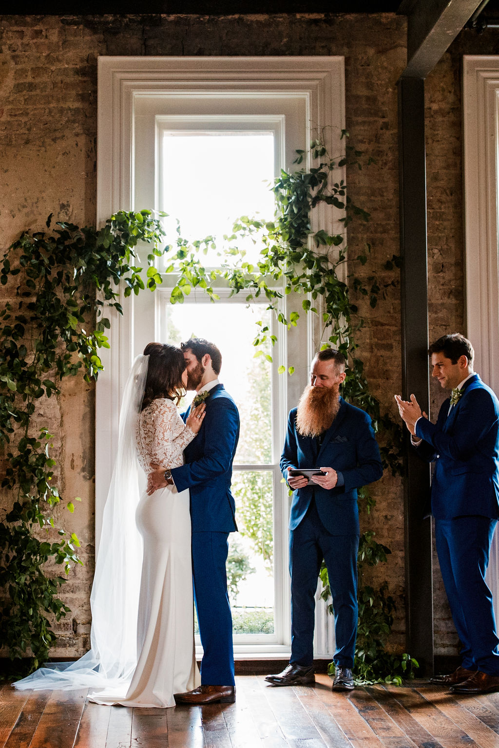 Lush greenery installation at the Cordelle // Nashville Wedding Floral Design