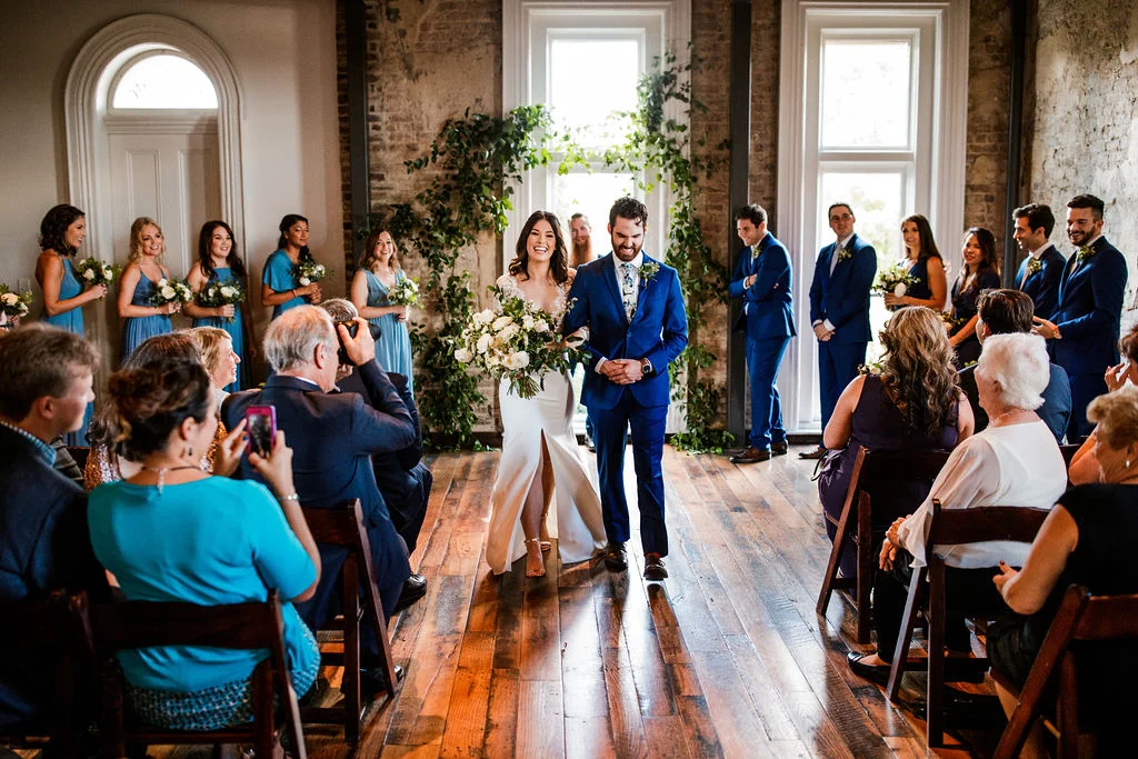 Lush greenery installation at the Cordelle // Nashville Wedding Floral Design