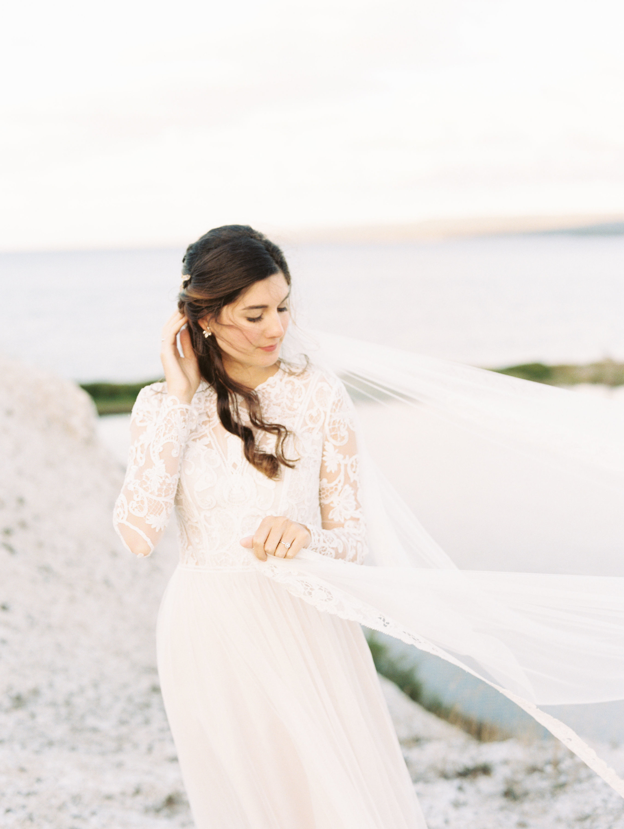 Romantic, ethereal wedding on Cape Breton, Nova Scotia. Destination Wedding Floral Designer