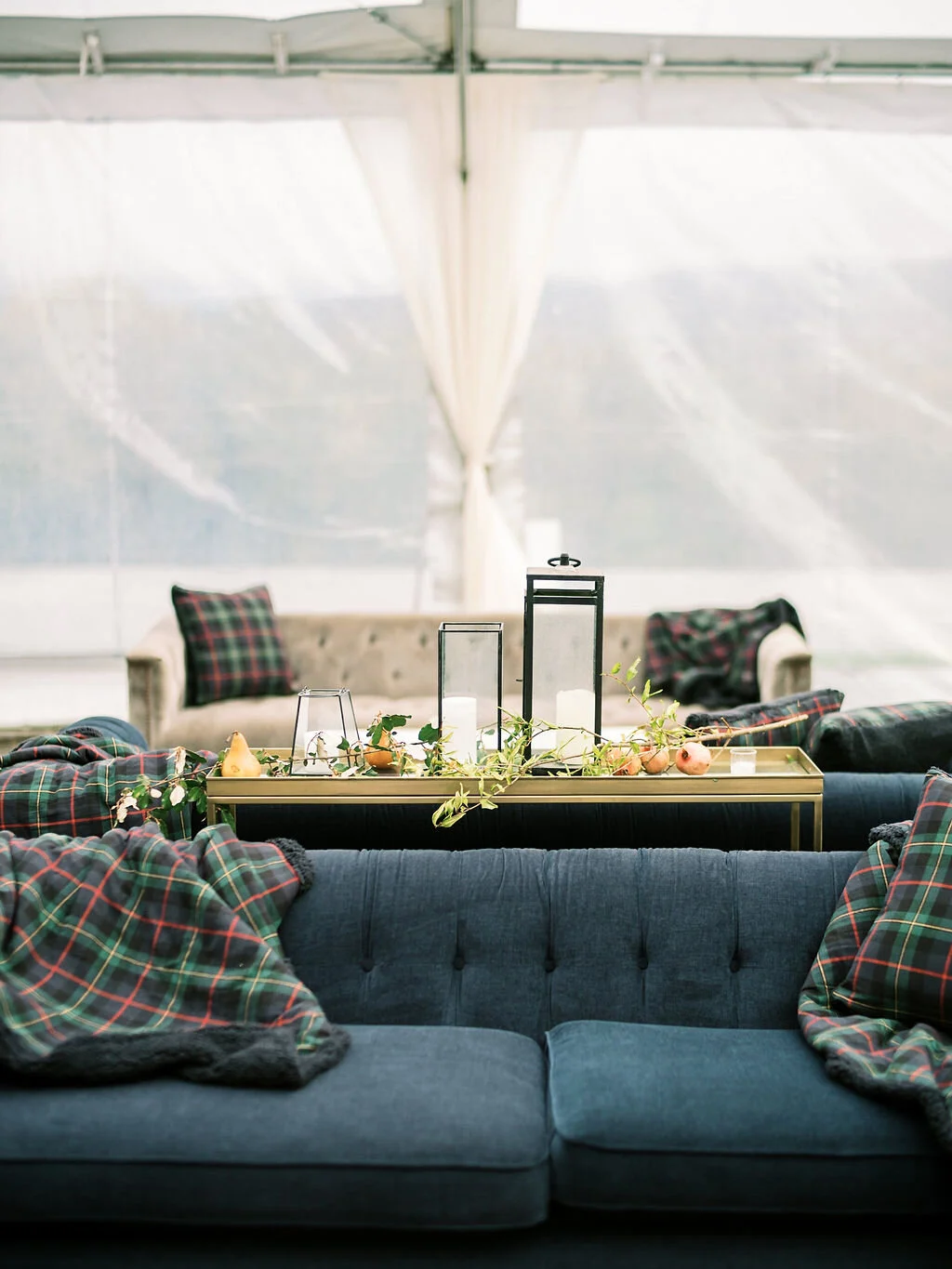 Juicy fall wedding at Trinity View Farm with styled pears and organic foraged greenery. Nashville wedding and corporate event floral designer, Mary Love Richardson of Rosemary & Finch.