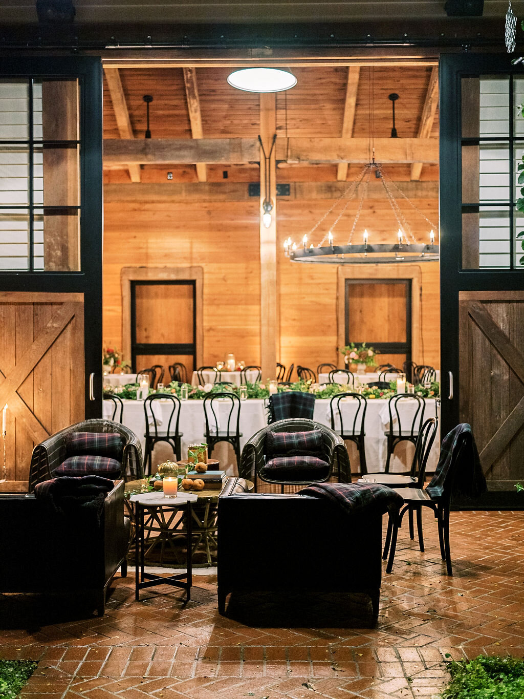 Juicy fall wedding at Trinity View Farm with styled pears and organic foraged greenery. Nashville wedding and corporate event floral designer, Mary Love Richardson of Rosemary & Finch.