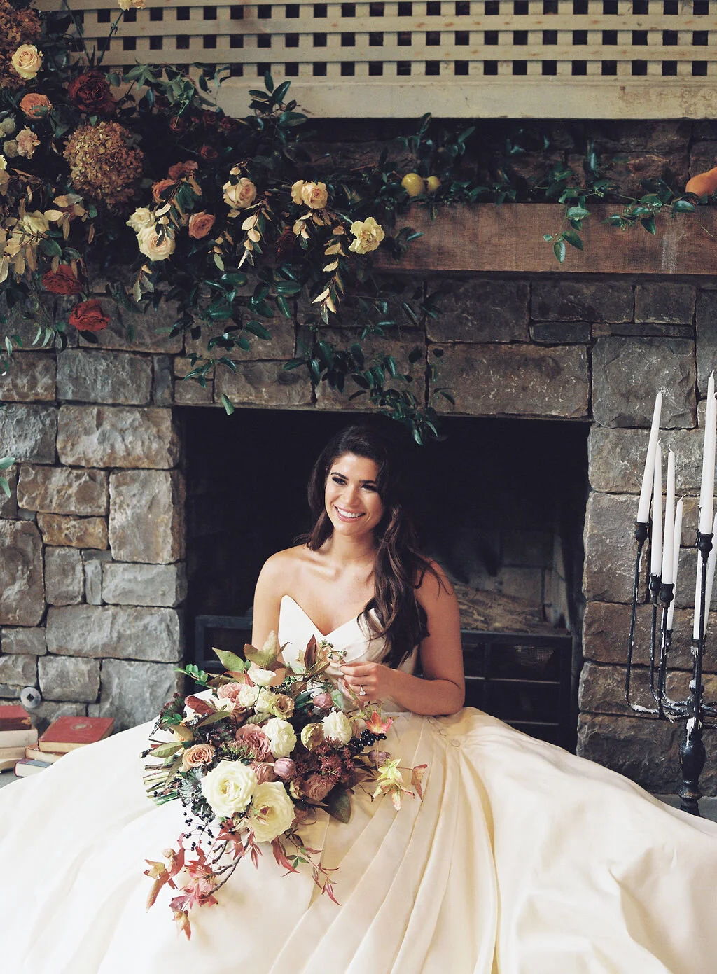 Savana David October Wedding At Trinity View Farm Rosemary Finch Floral Design Nashville Tn
