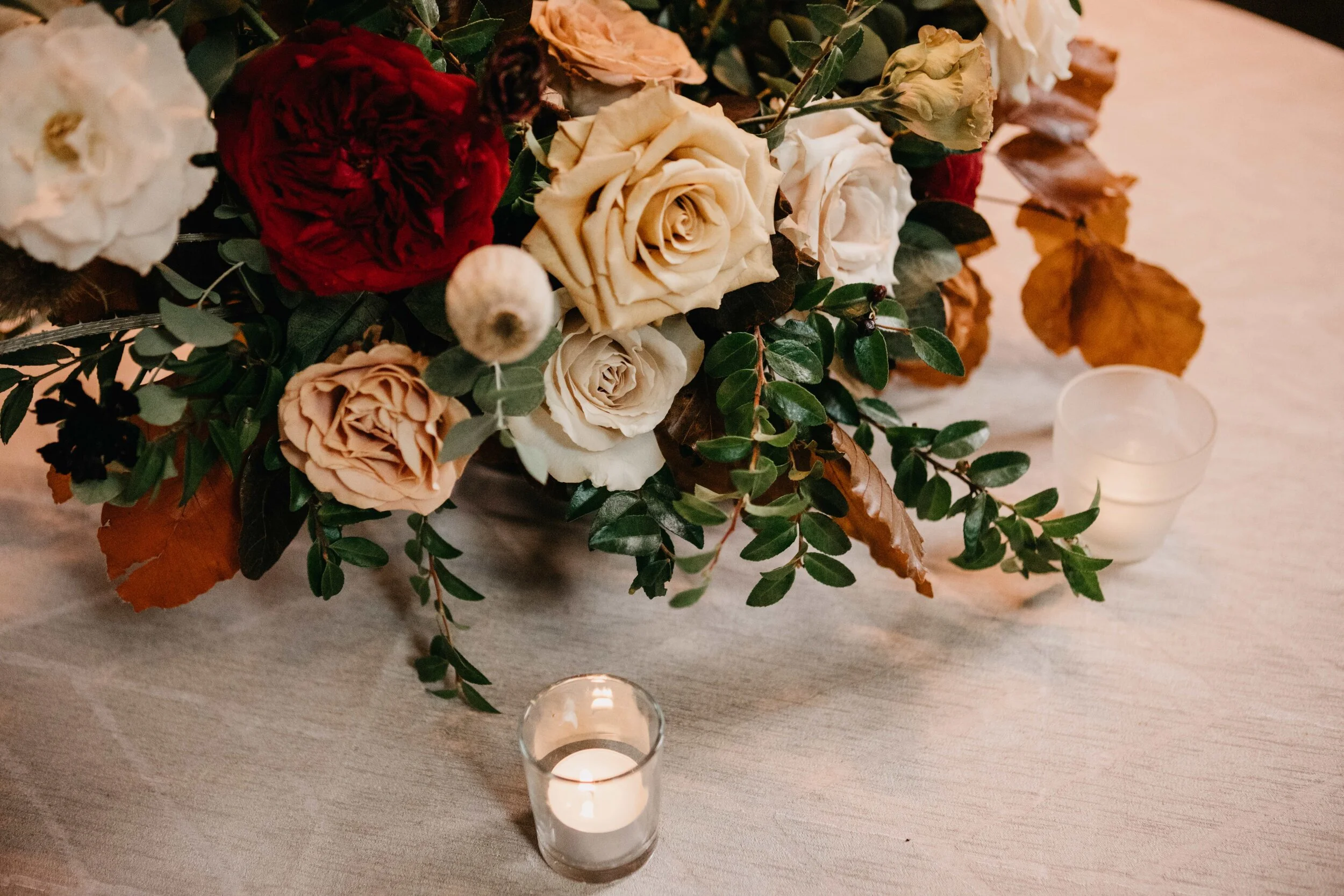 Jess + Scott: Lush Fall Wedding Floral Design at Clementine in