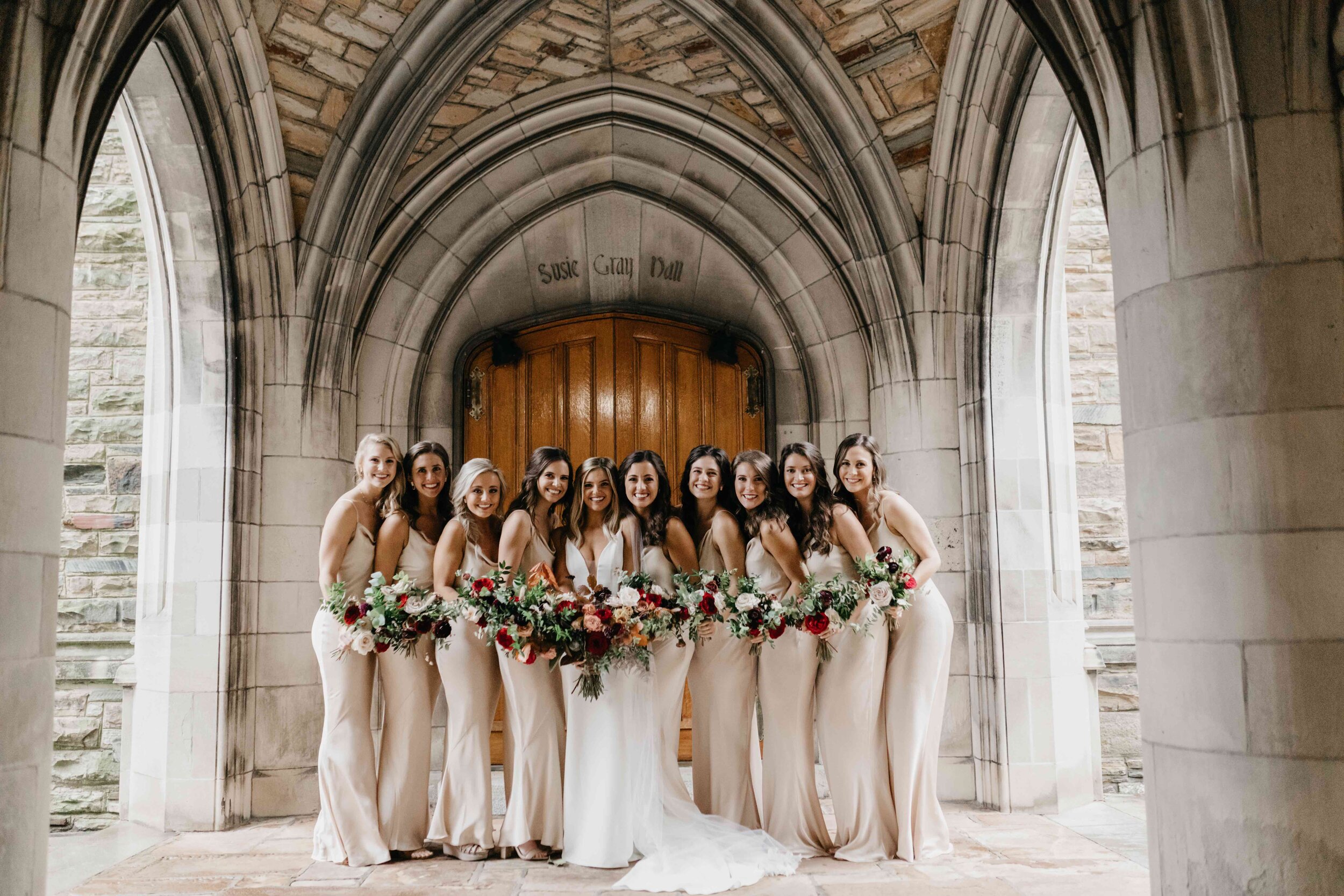 Dainty flower crowns for the flower girls. Southeastern US wedding floral designer in Nashville.