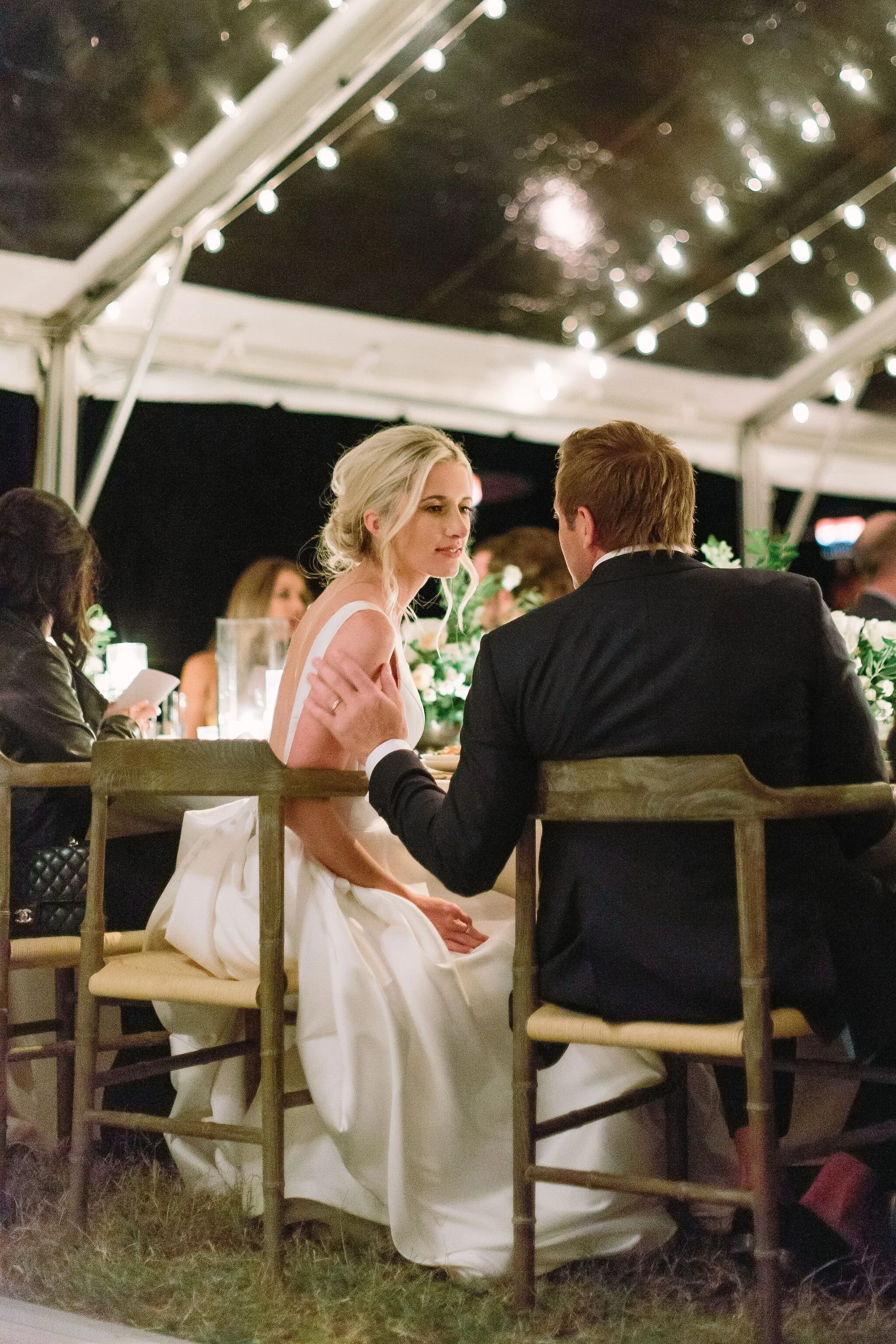 Tennessee countryside October wedding at Bloomsbury Farm with all white and greenery floral design. Nashville wedding florist.