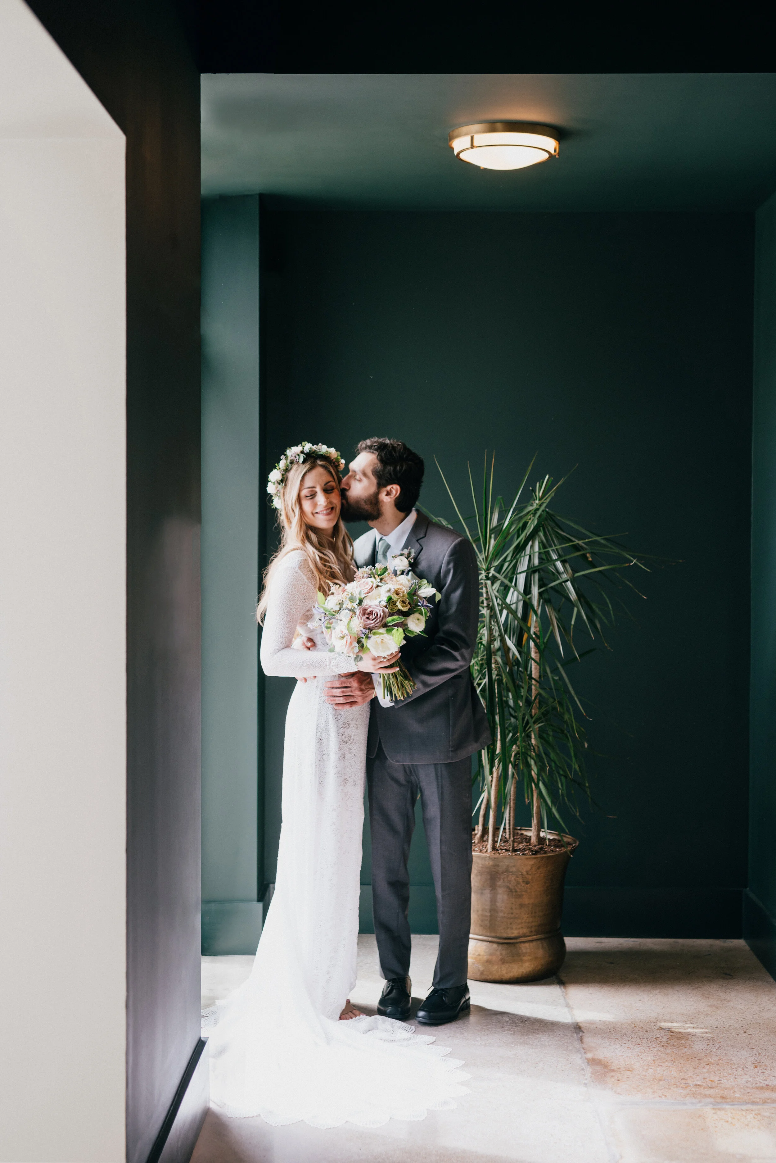 Lavender, mauve, and lilac bridal bouquet with garden roses, ranunculus, astilbe, scabies, clematis, eucalyptus, and greenery. Nashville wedding floral designer at the Saint Elle.