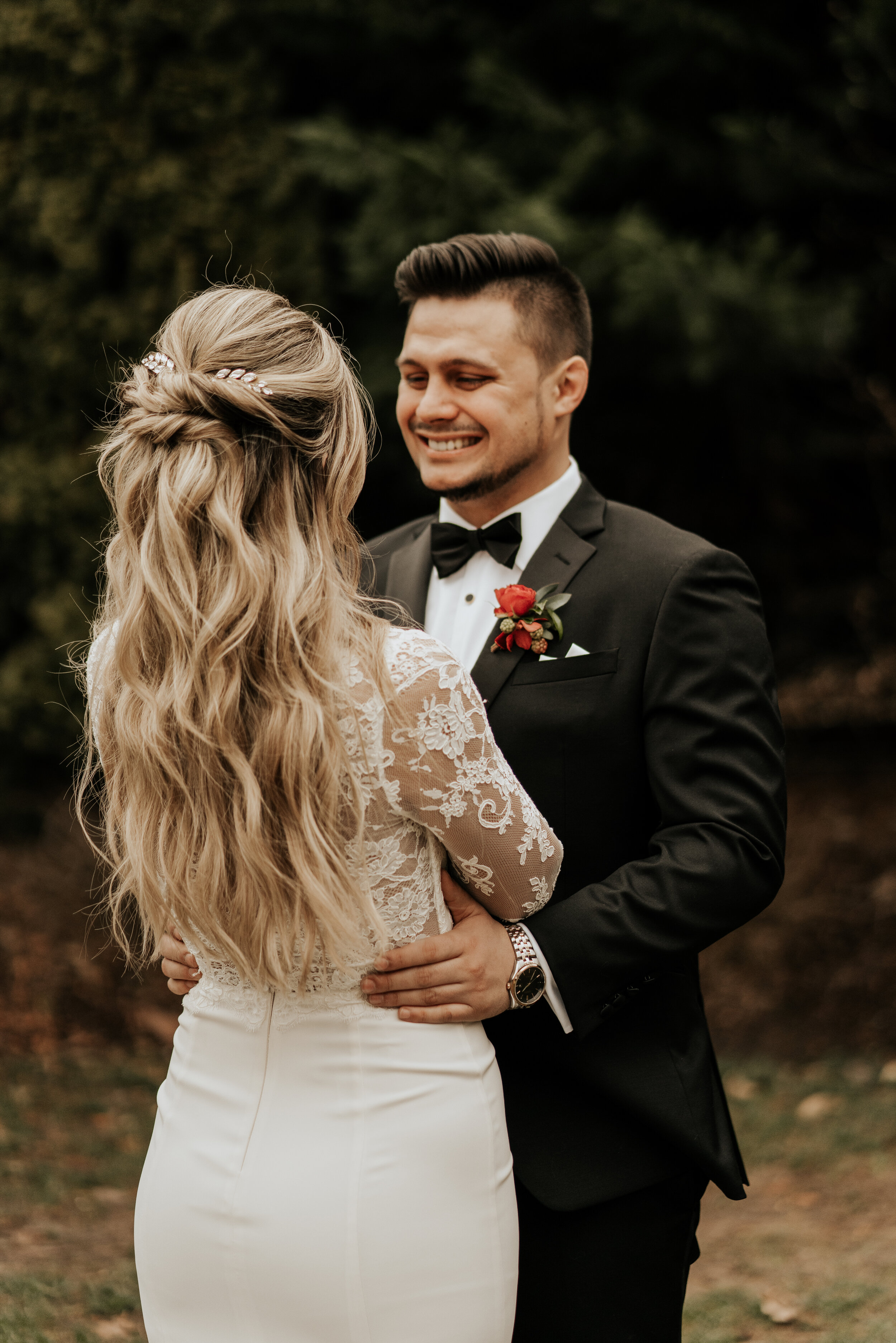 Moody winter wedding with lush floral design at the Cordelle in Nashville.