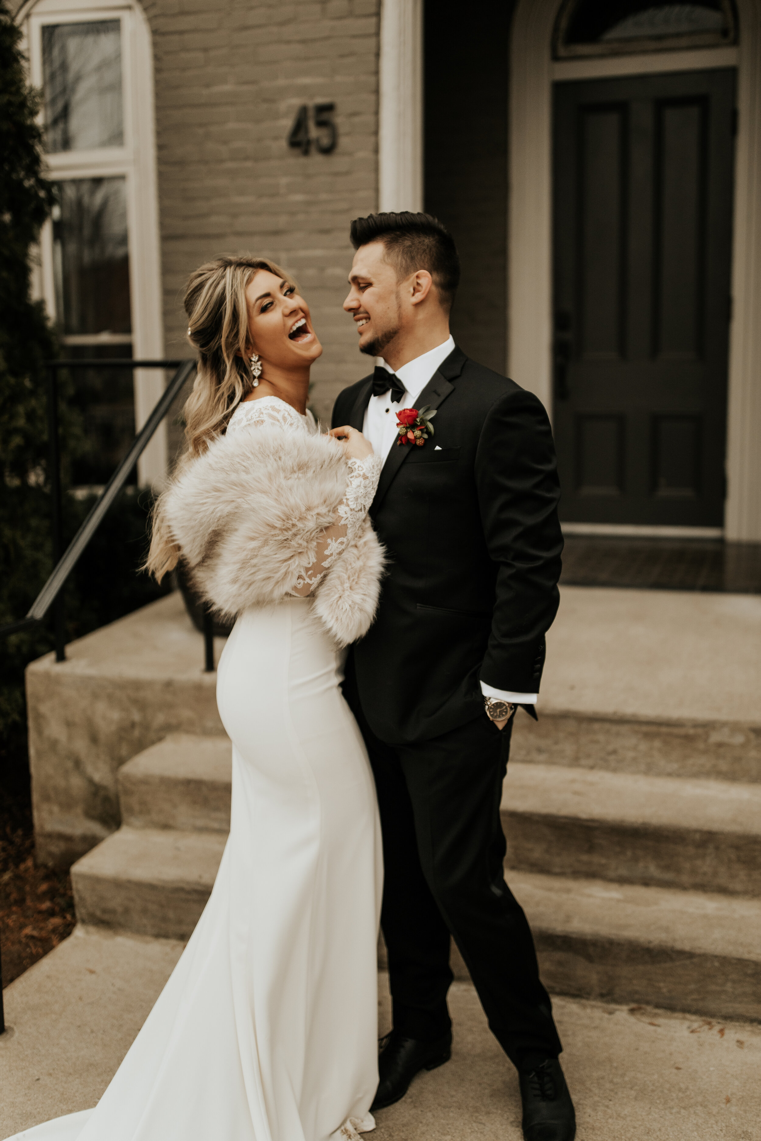 Moody winter wedding with lush floral design at the Cordelle in Nashville.