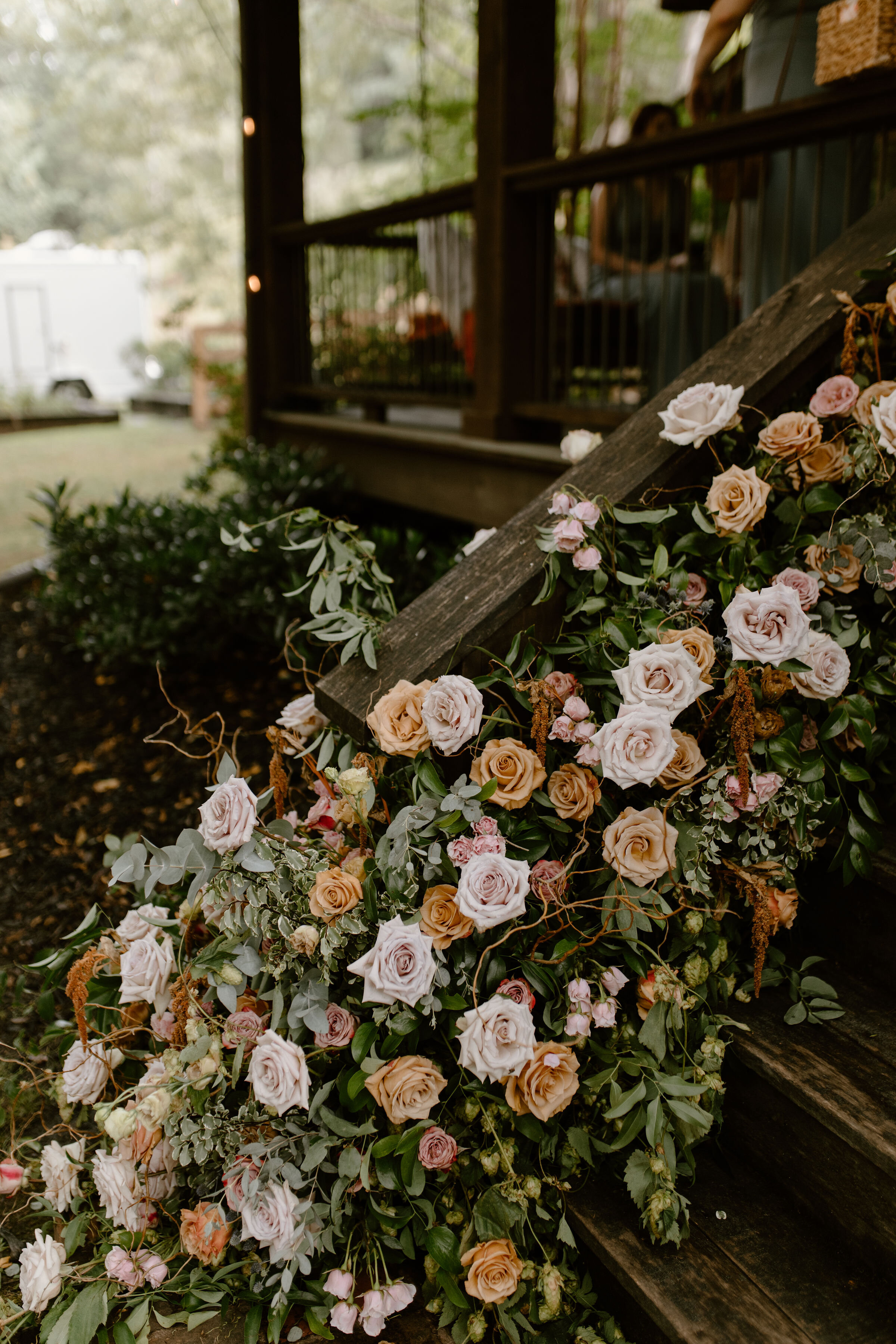 Intimate Blush and Toffee Garden Wedding in Nashville. Floral design by Rosemary and Finch.