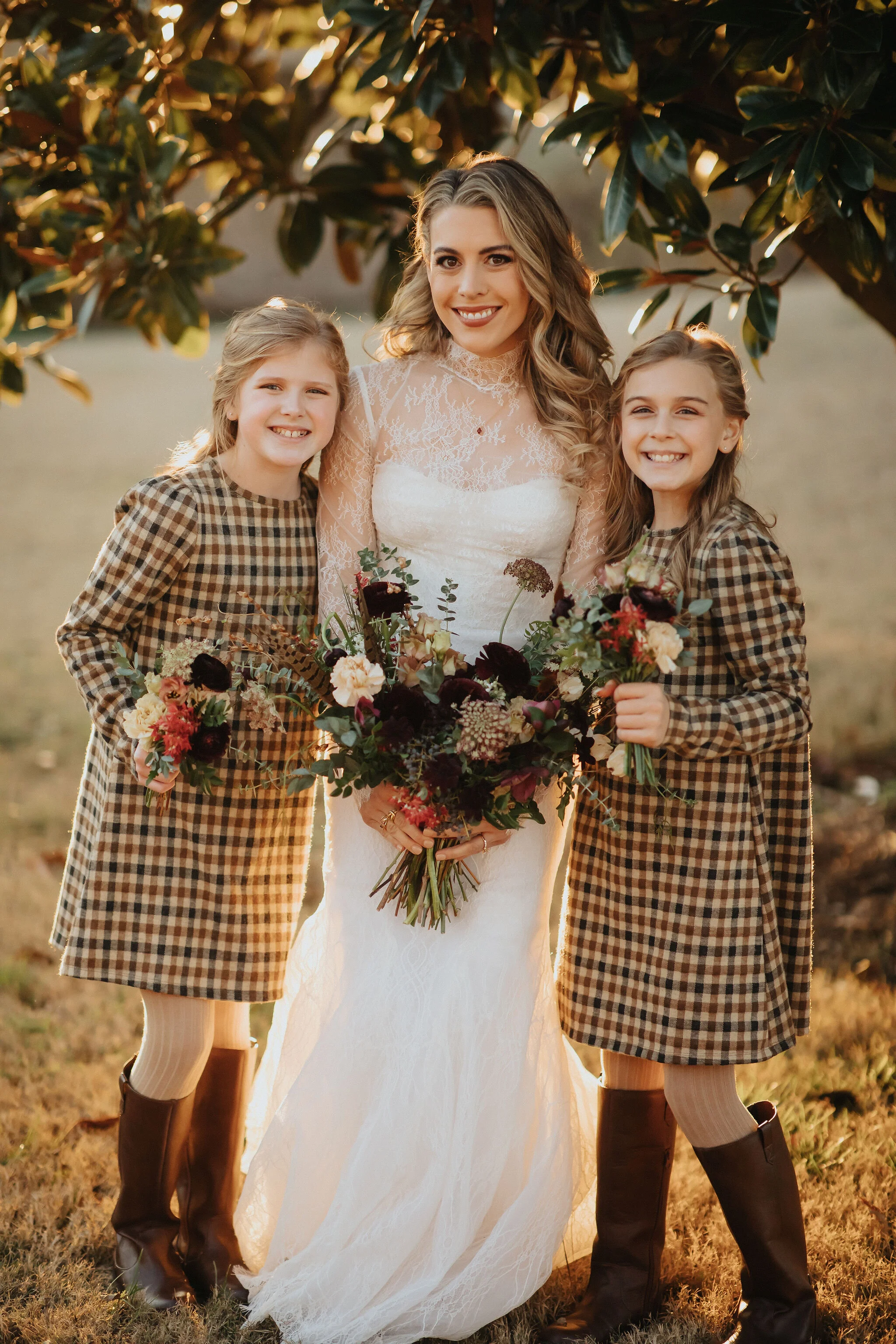 A perfect botanical and moody Bridal bouquet filled with Chocolate Cosmos, Queen Ann's Lace, Baby Eucalyptus, Rust Bunny Tails, Festival Bush, Antique Carnations, Burgundy Ranunculus, and Brown Lisianthus. Designed by Nashville wedding floral design…