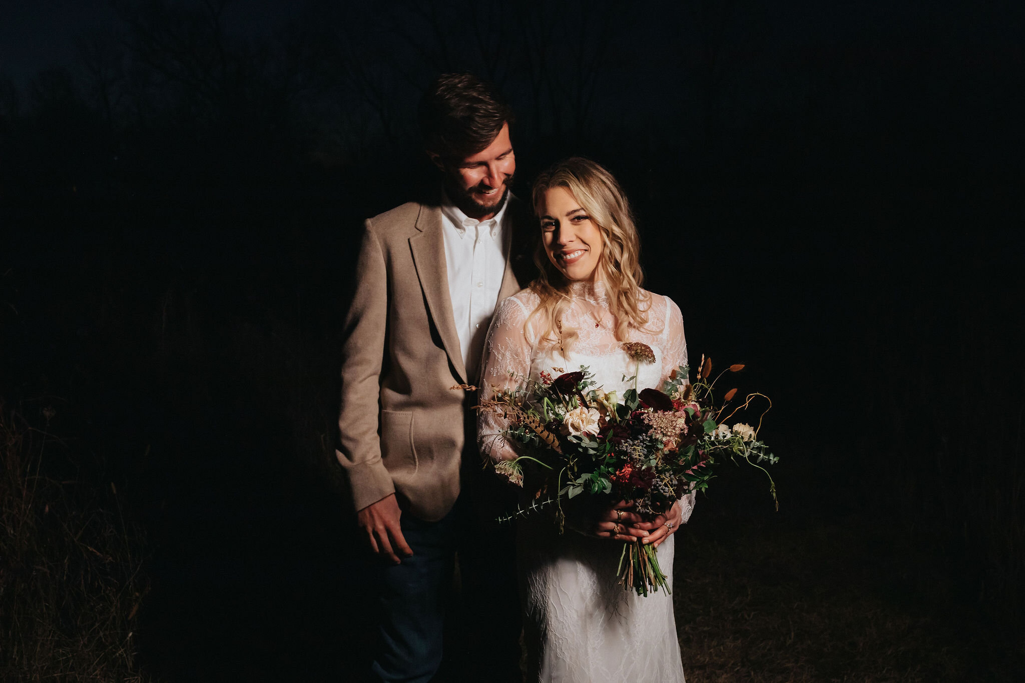 AJL-WD_06-063.jpgA perfect botanical and moody Bridal bouquet filled with Chocolate Cosmos, Queen Ann's Lace, Baby Eucalyptus, Rust Bunny Tails, Festival Bush, Antique Carnations, Burgundy Ranunculus, and Brown Lisianthus. Designed by Nashville wedd…