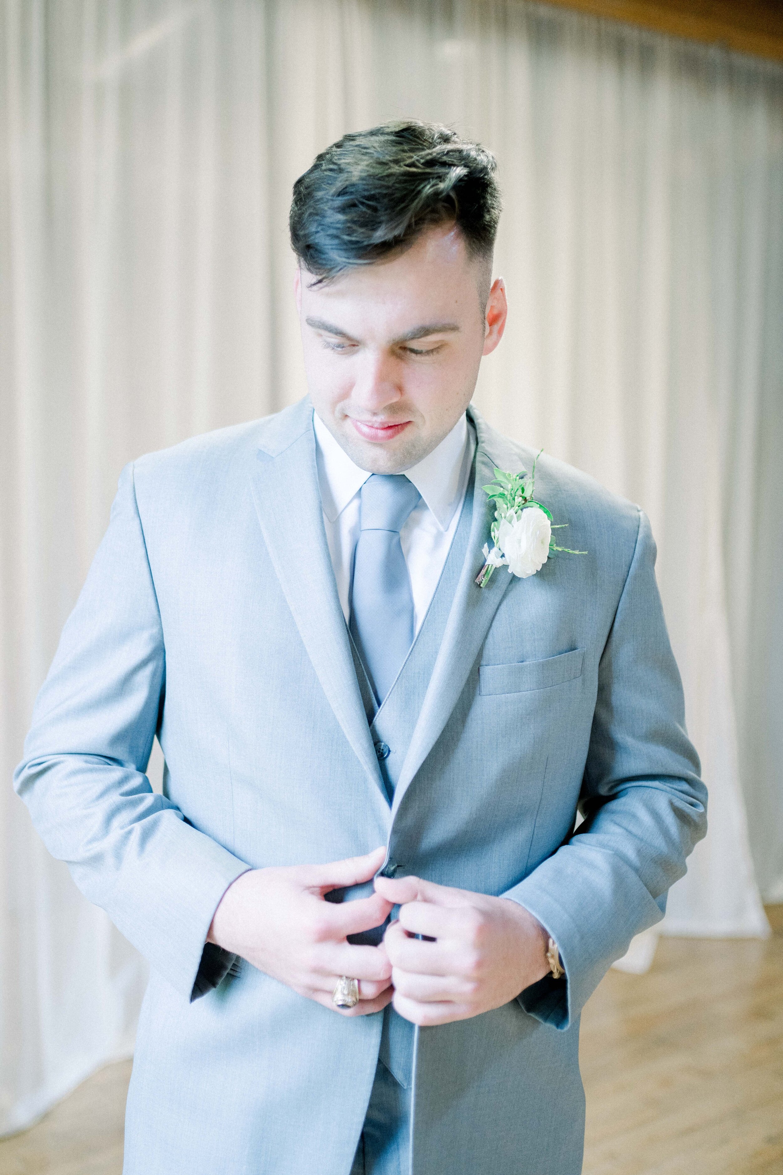 This wedding had a gorgeous soft summer palette of cream, blush, and sage. It was filled with delicate, thoughtful touches.  Designed by florist Rosemary & Finch in Nashville, TN.