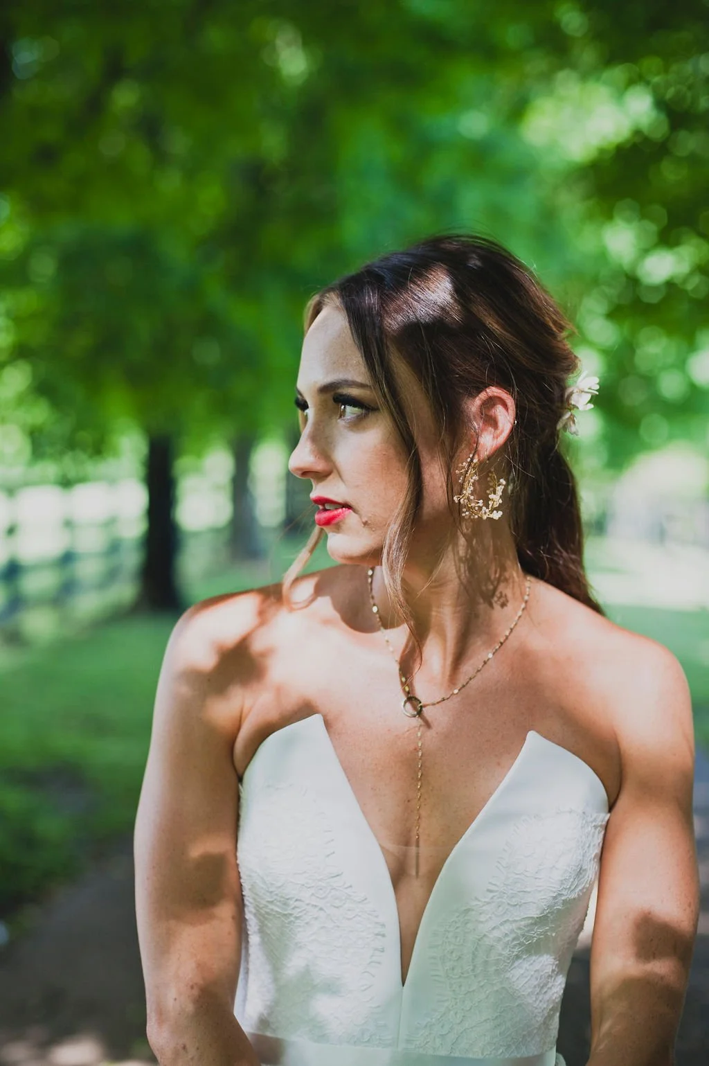 This romantic summer wedding was filled with classic white flowers and lush greenery and intimately hosted at a lovely private home. Designed by Rosemary and Finch in Nashville, TN.